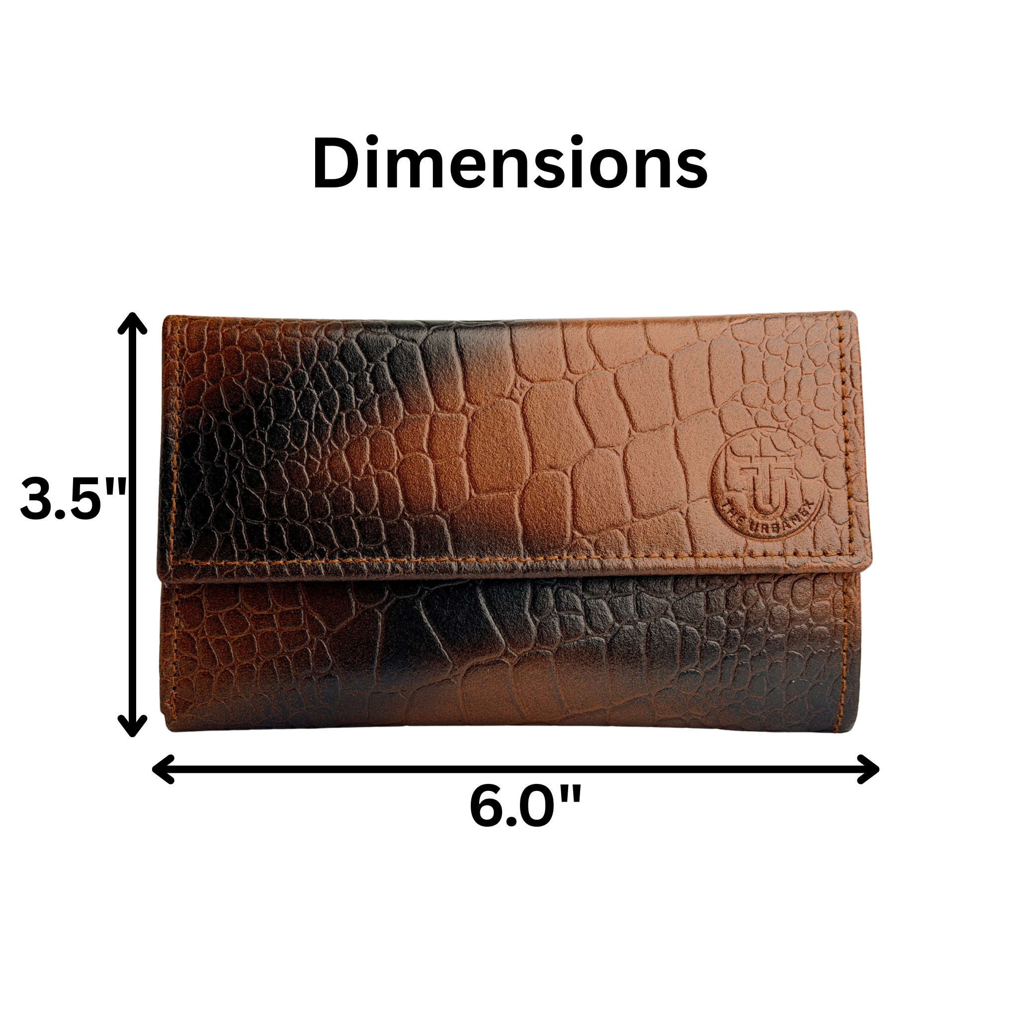 CrocElite Trifold Leather Wallet
