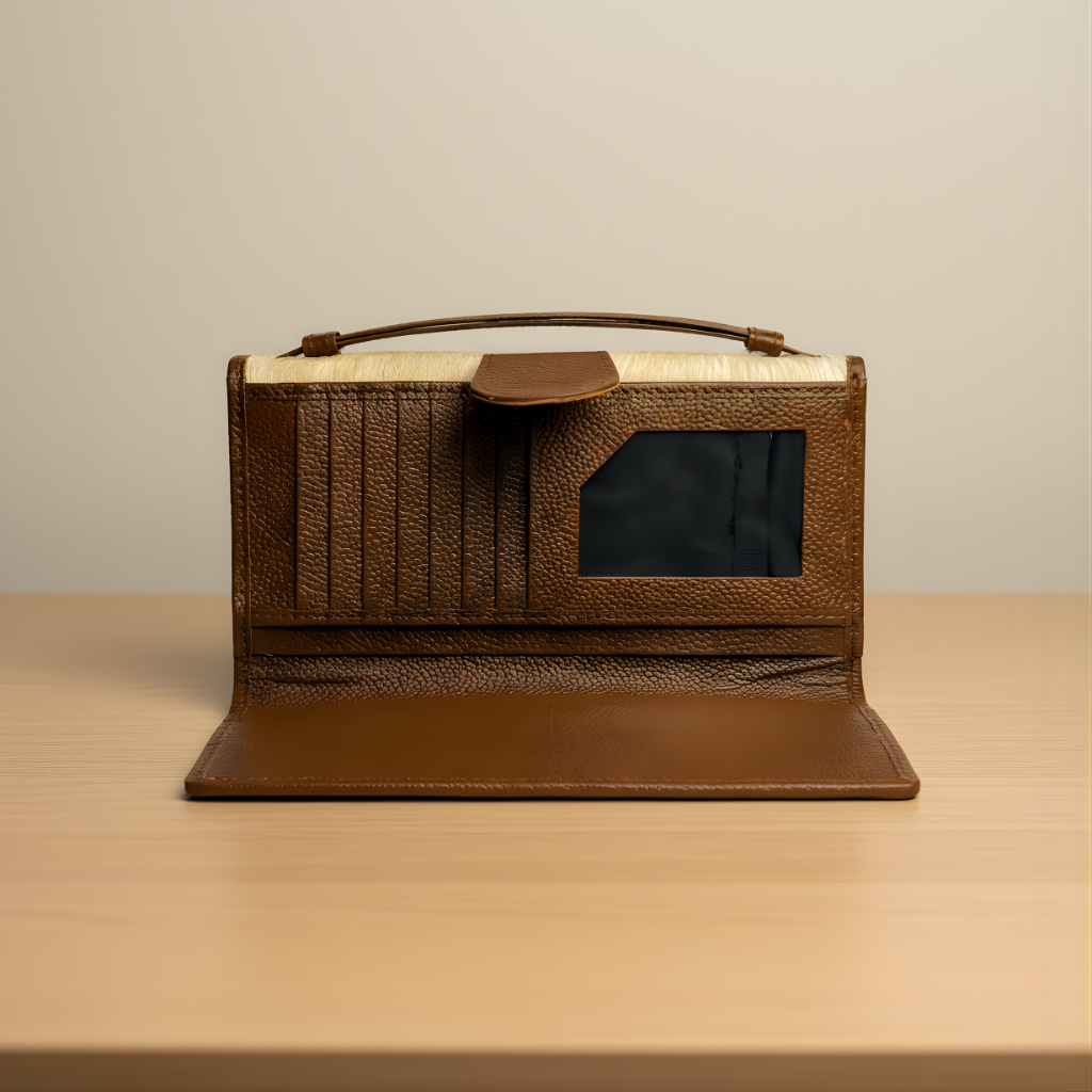 Urbanex Hair On Goat Skin Clutch for Women