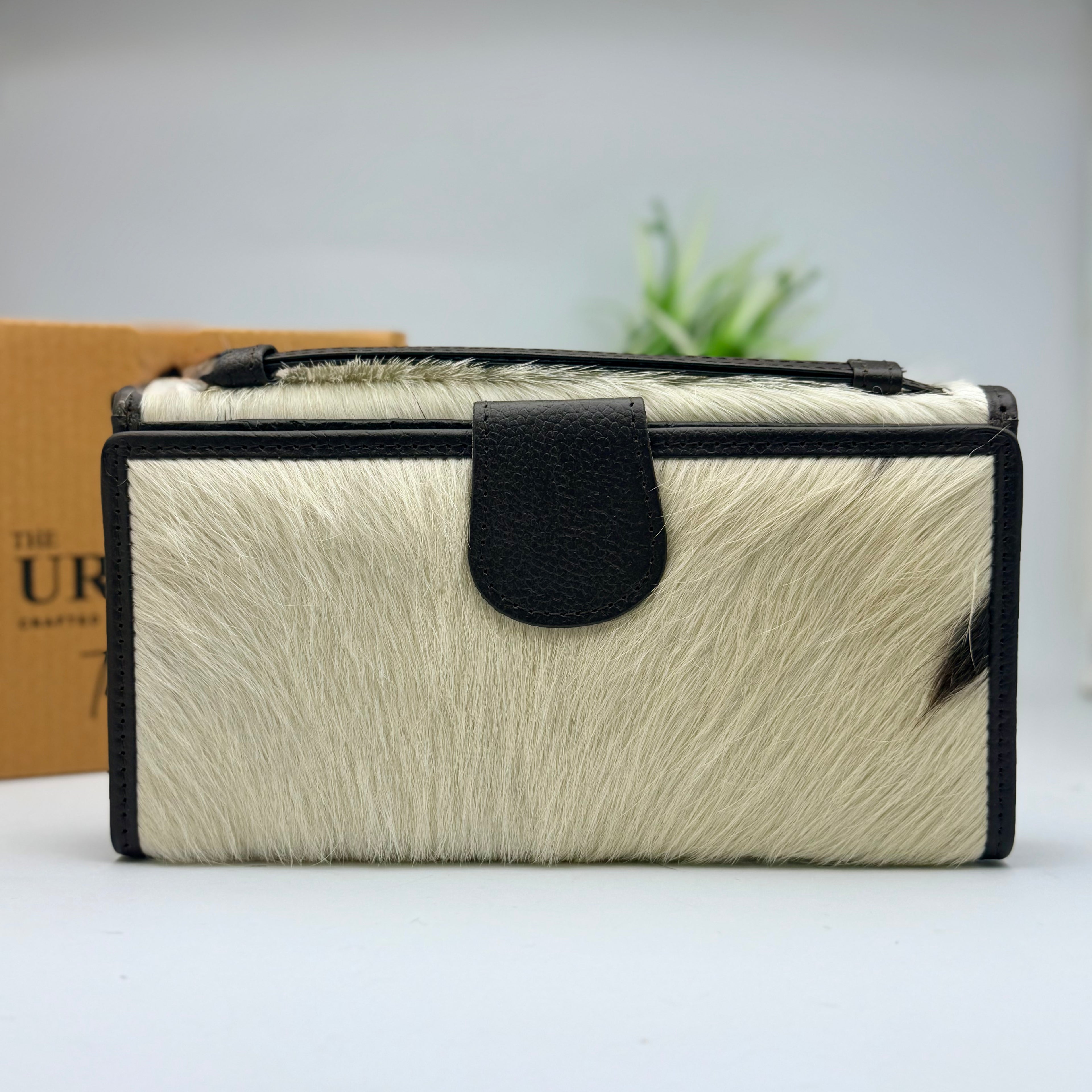 Urbanex Hair On Goat Skin Clutch for Women