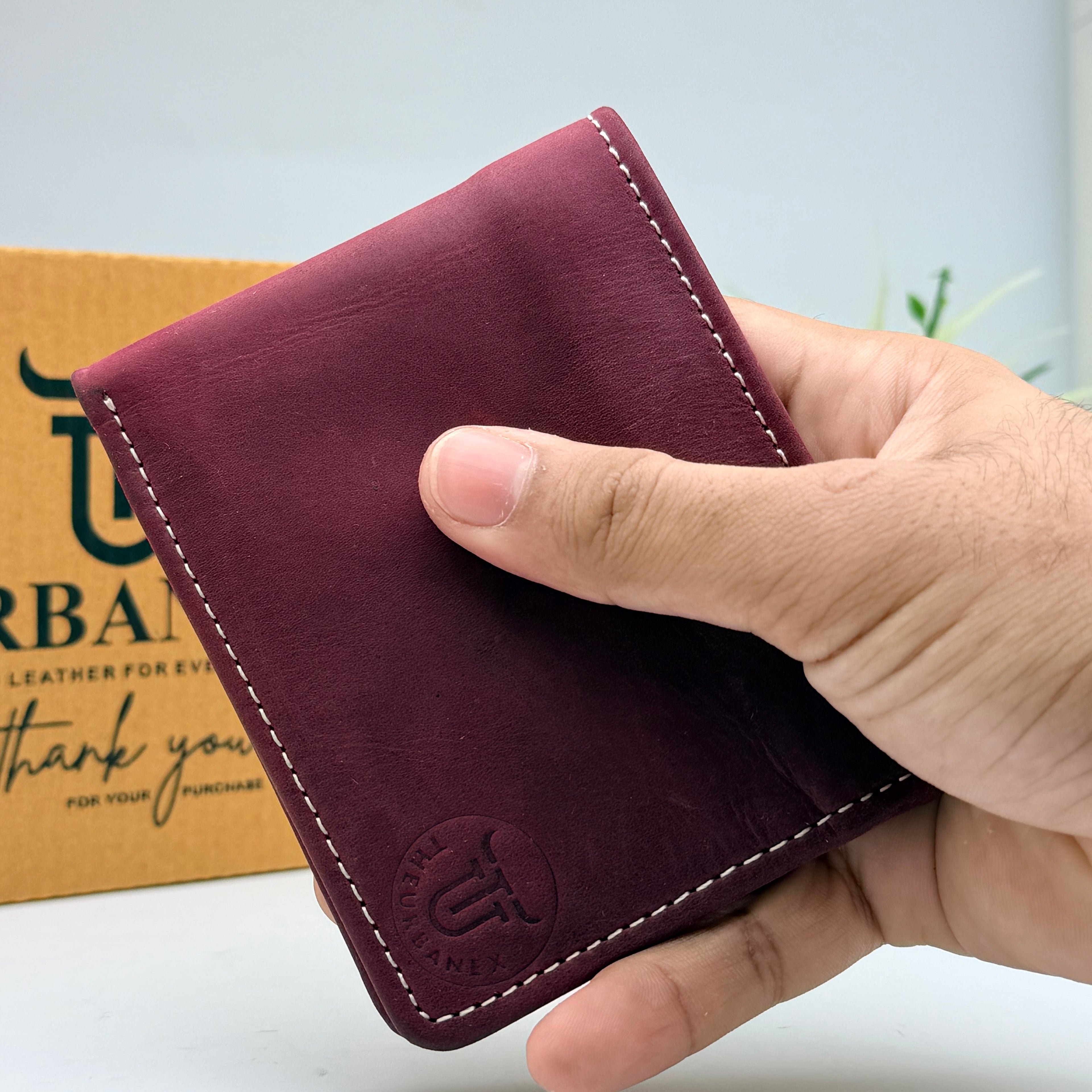 Urbanex Crazy Horse Leather Bifold Wallet
