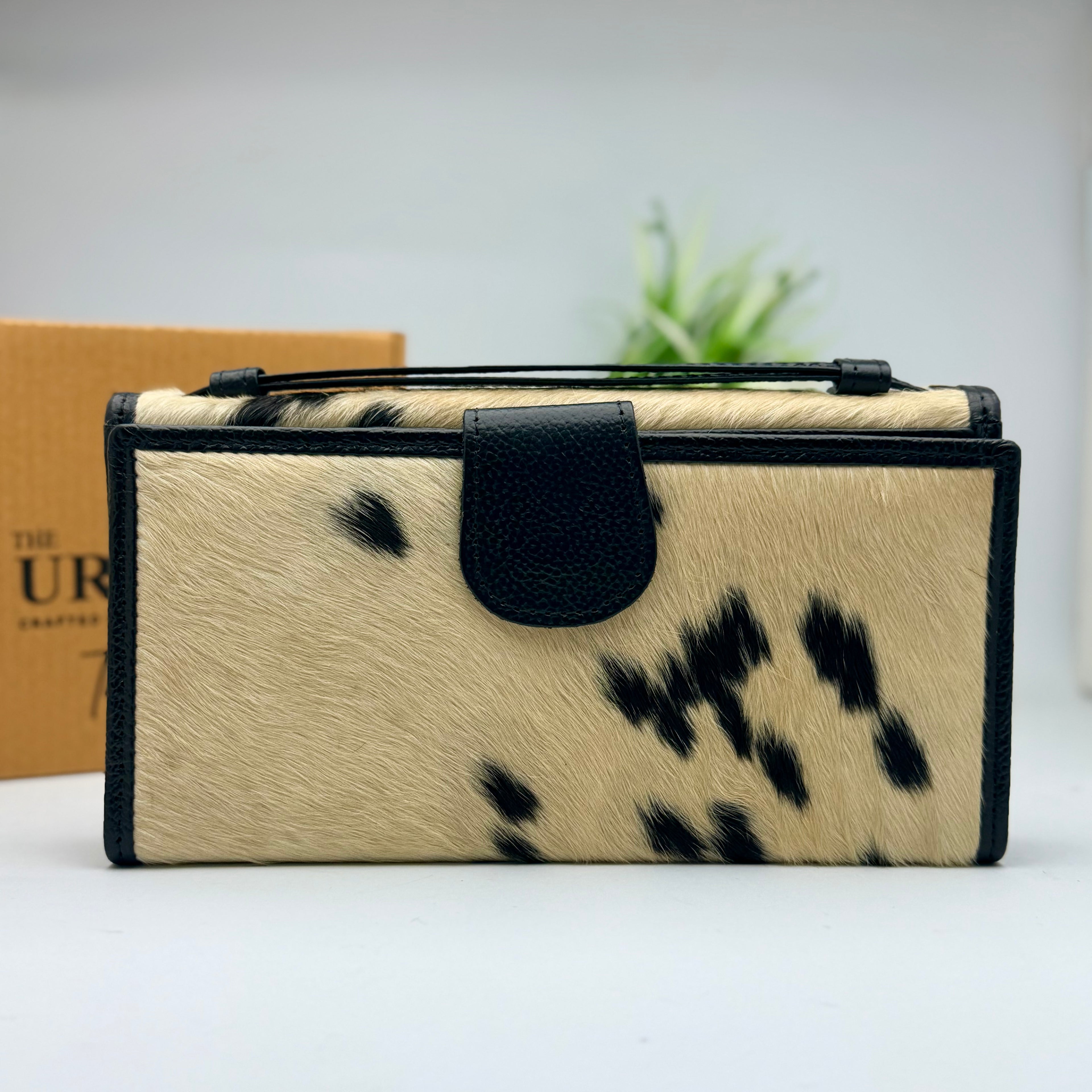 Urbanex Hair On Goat Skin Clutch for Women