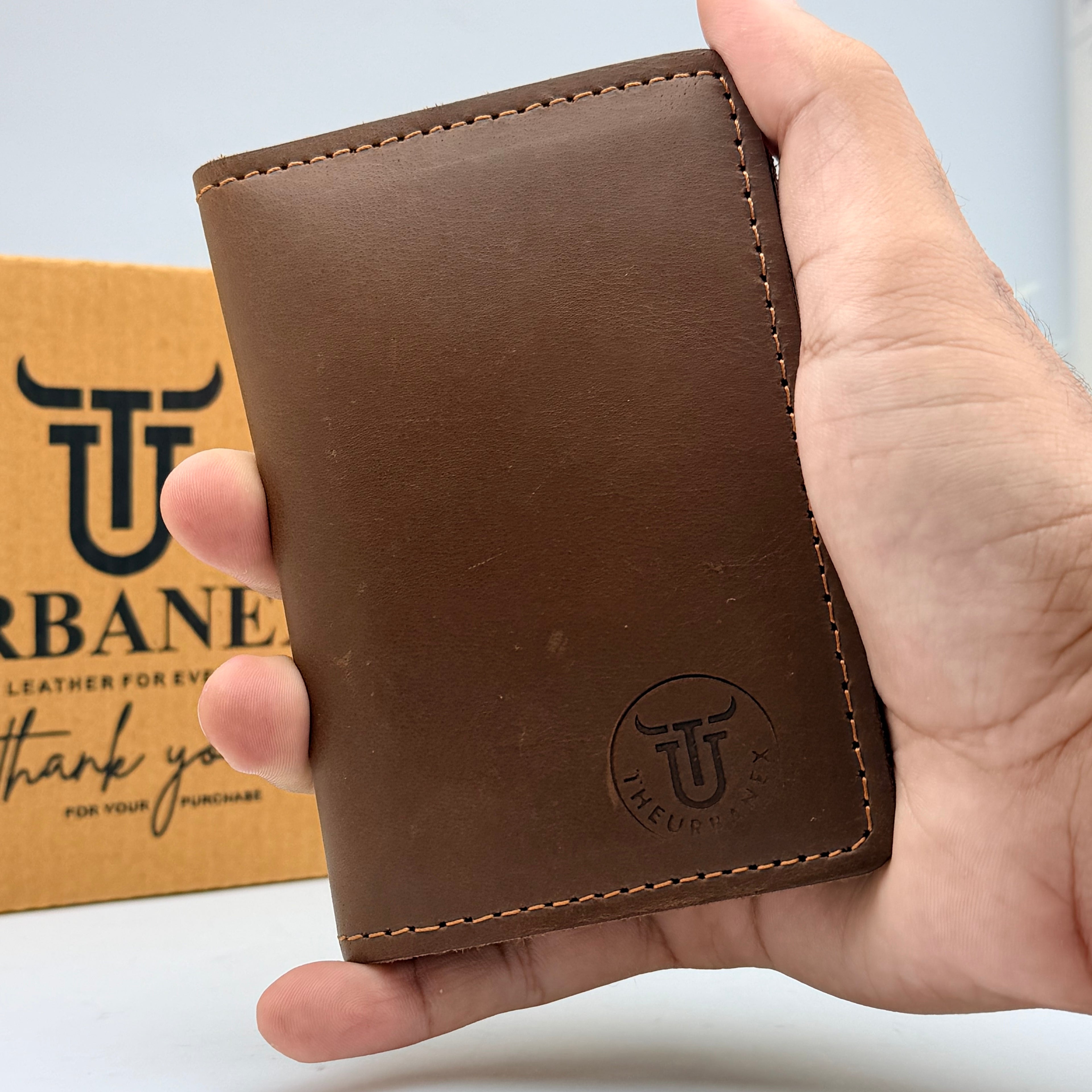 Urban Explorer Crazy Horse Leather Bifold Card Holder