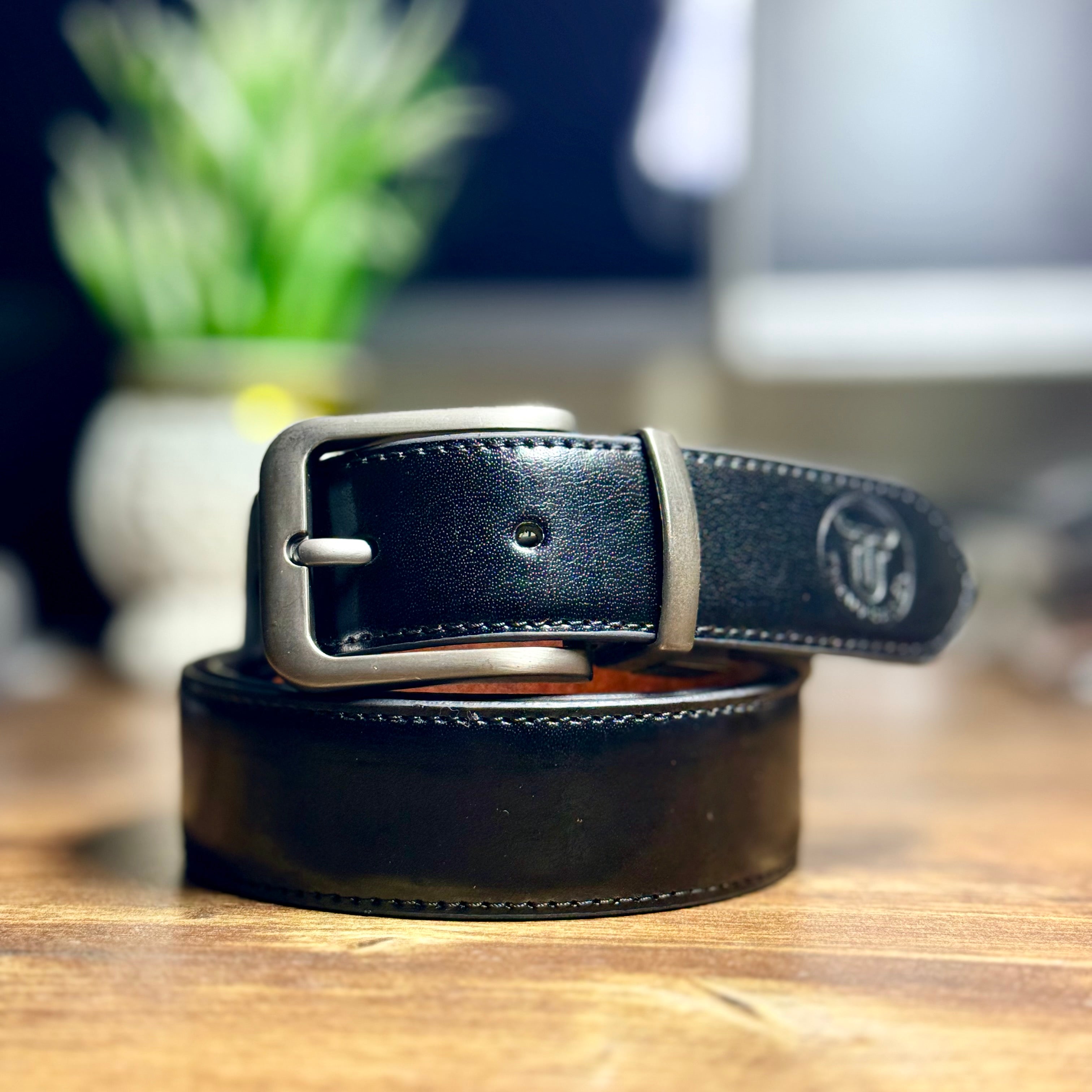 Urban Shift 2-in-1 Reversible Leather Belt – Black & Brown