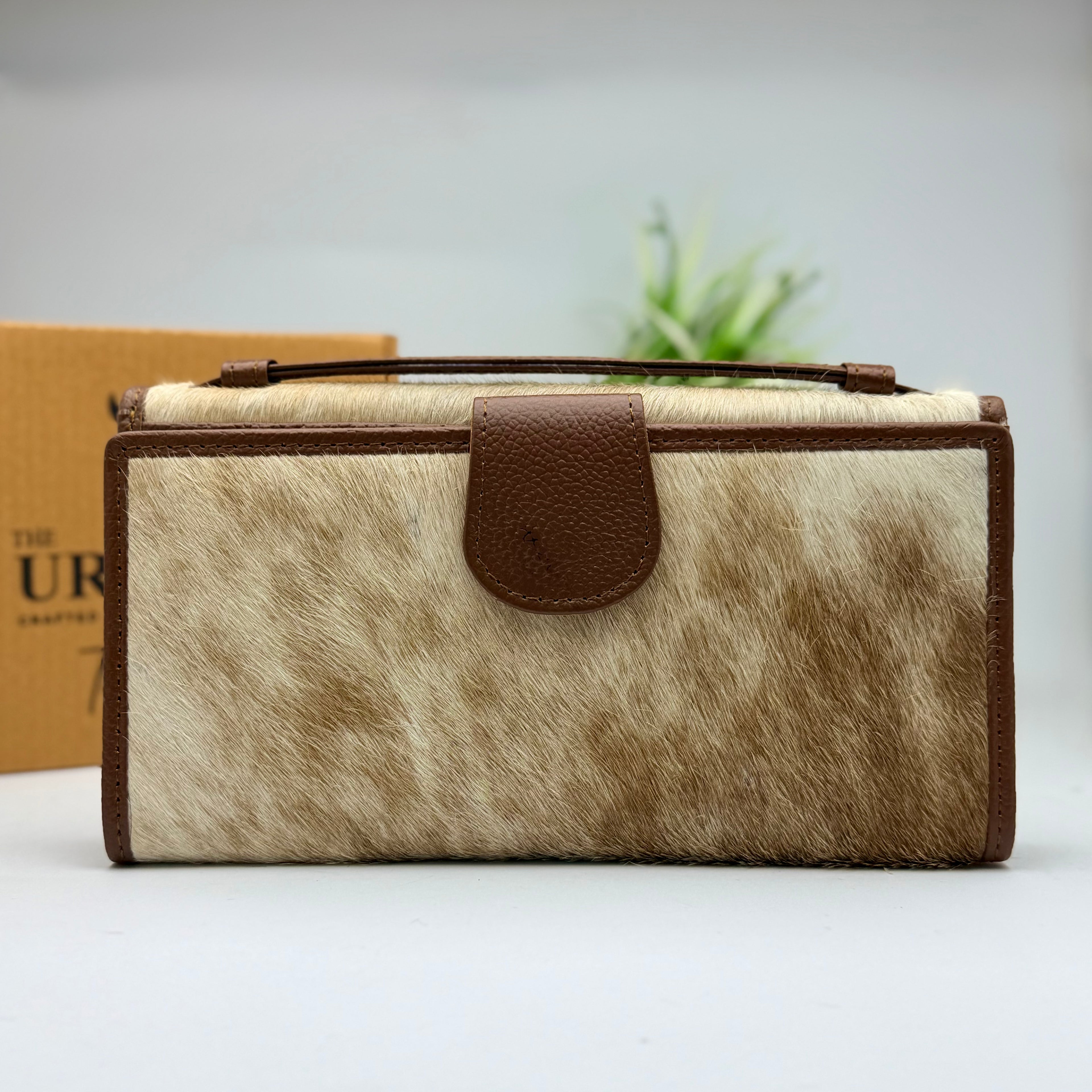 Urbanex Hair On Goat Skin Clutch for Women