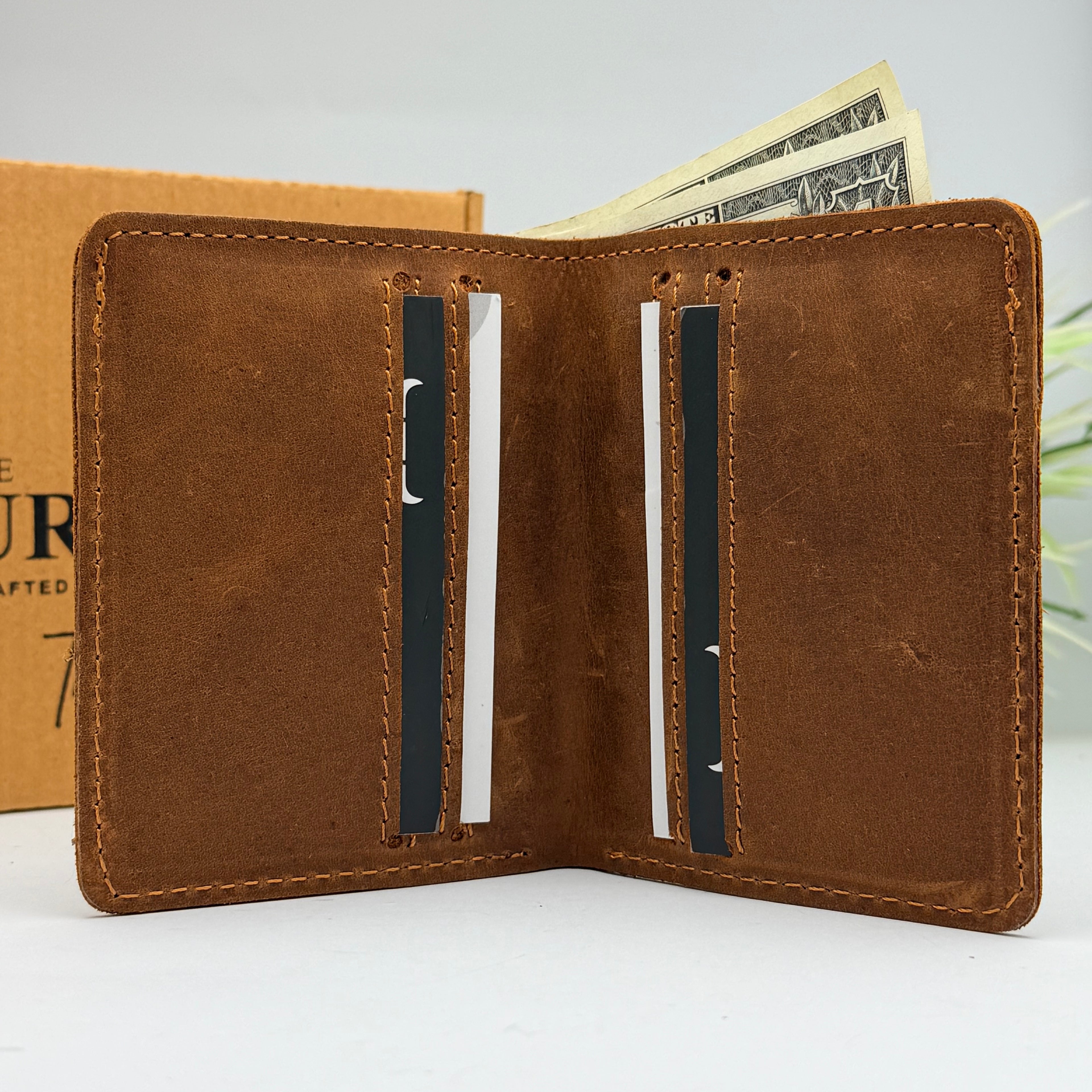 Trailmark Crazy Horse Soft Leather Card Holder Wallet
