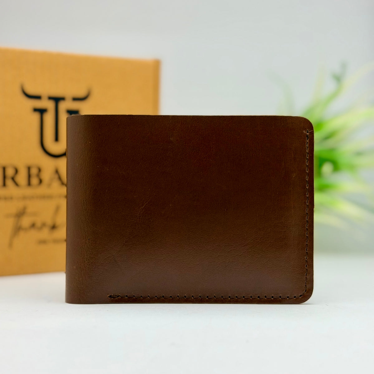Urban Heritage Crazy Horse Leather Wallet with Coin Pocket