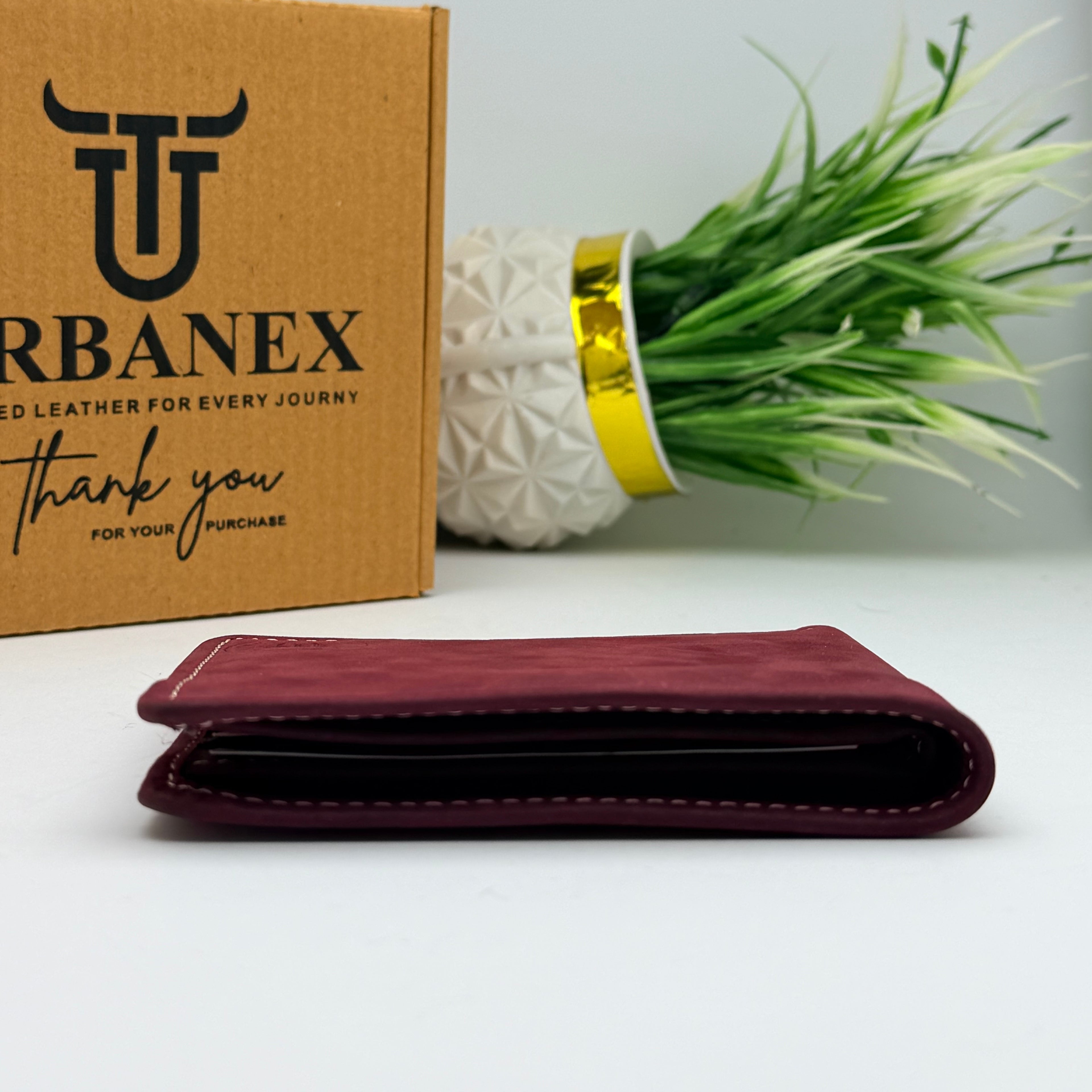 Urbanex Crazy Horse Leather Bifold Wallet