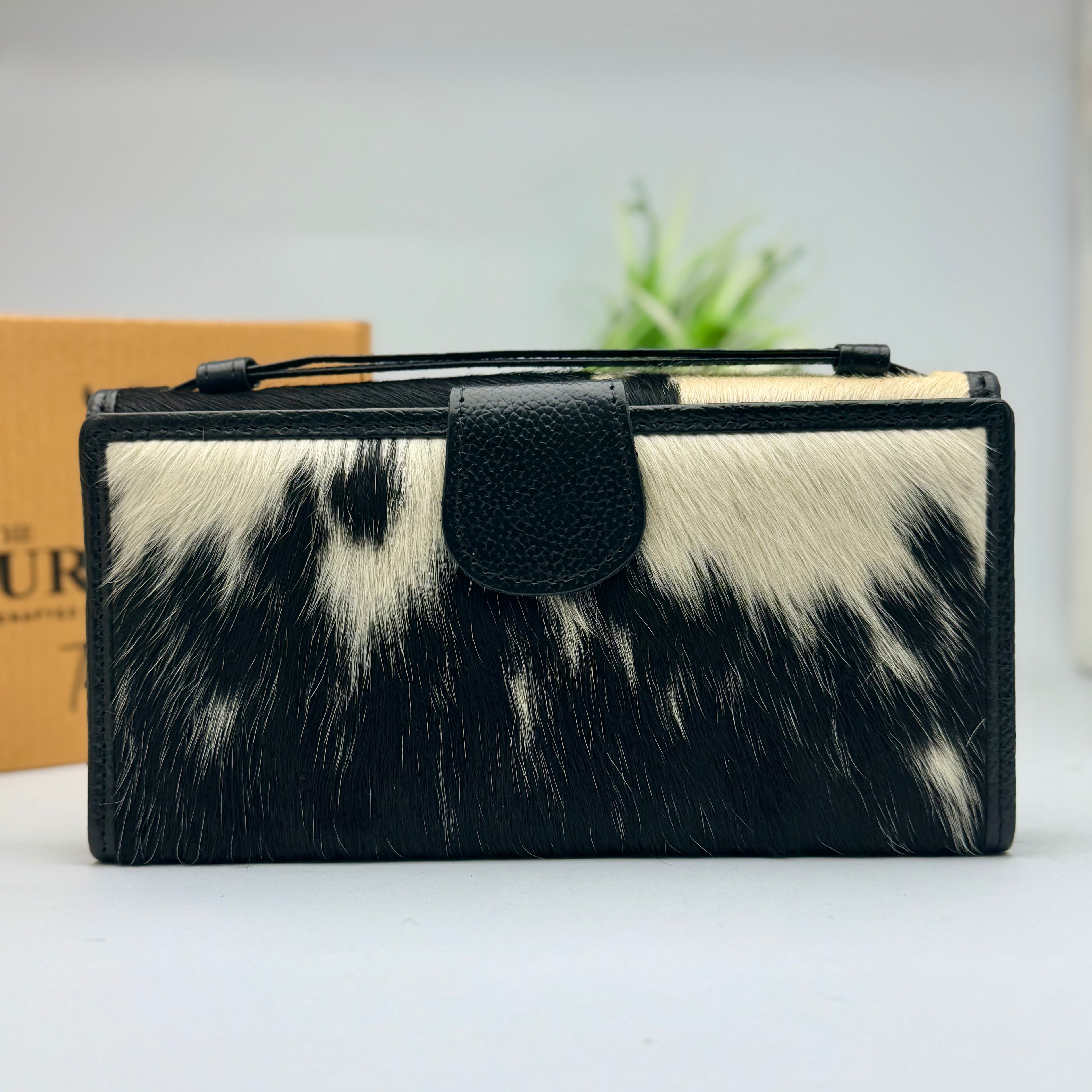 Urbanex Hair On Goat Skin Clutch for Women