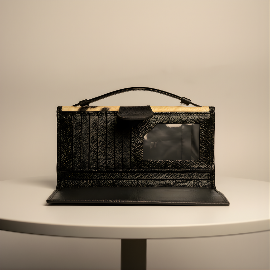 Urbanex Hair On Goat Skin Clutch for Women