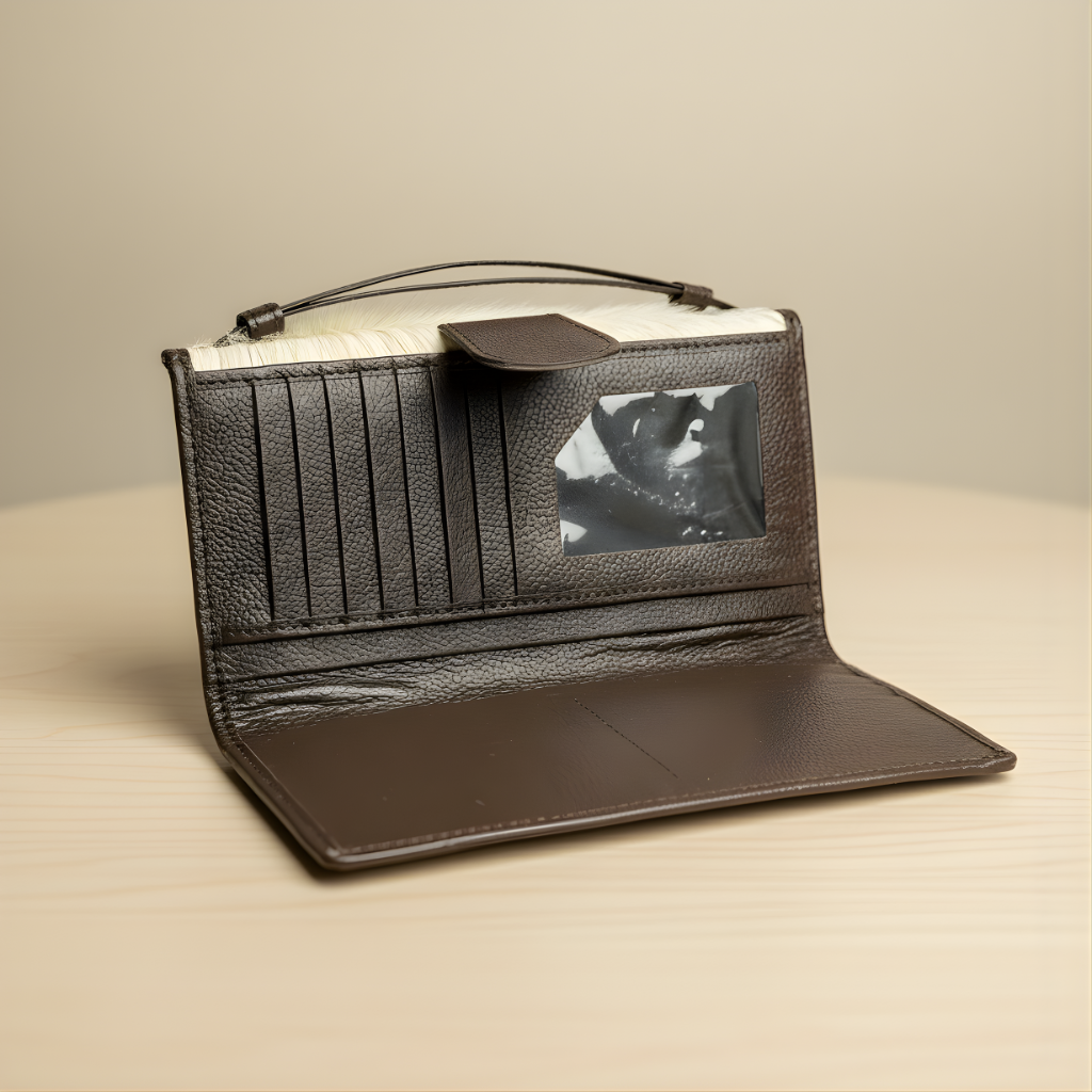 Urbanex Hair On Goat Skin Clutch for Women