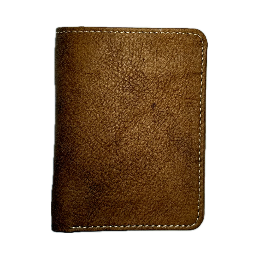 Slim Genuine Cow Leather Card & Cash Holder