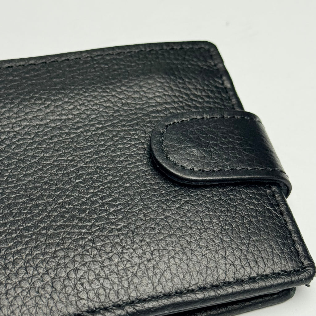 Urban Vault Cowhide Leather Button-Closure Wallet