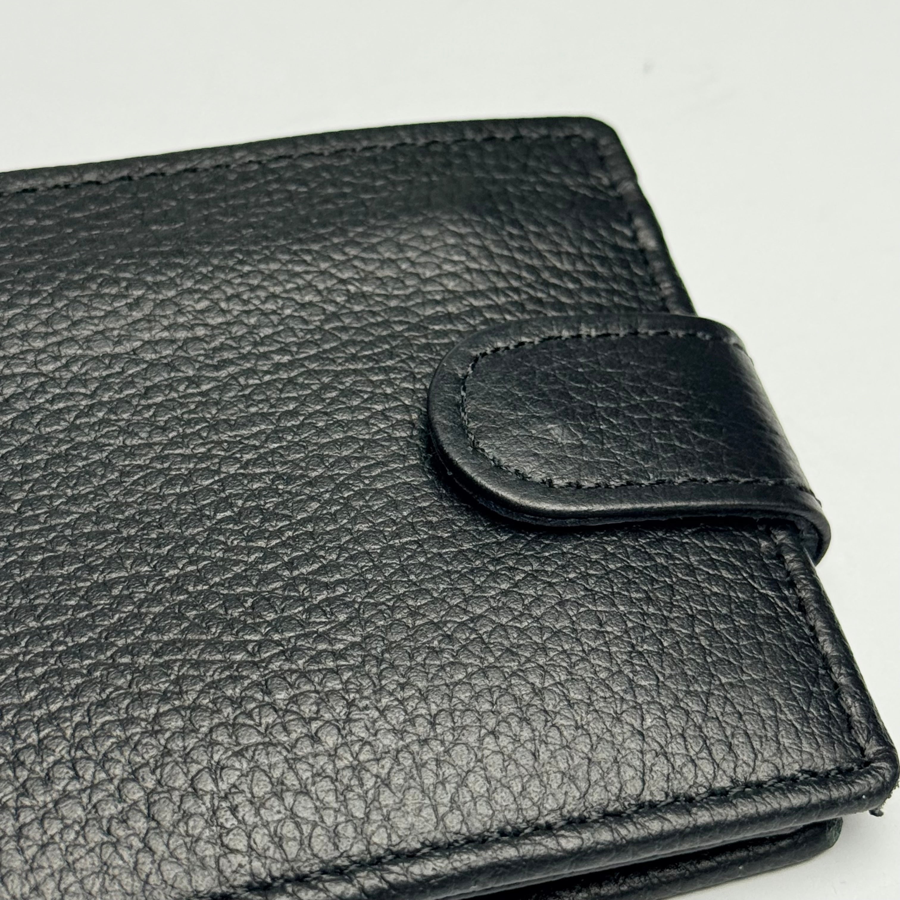 Urban Vault Cowhide Leather Button-Closure Wallet