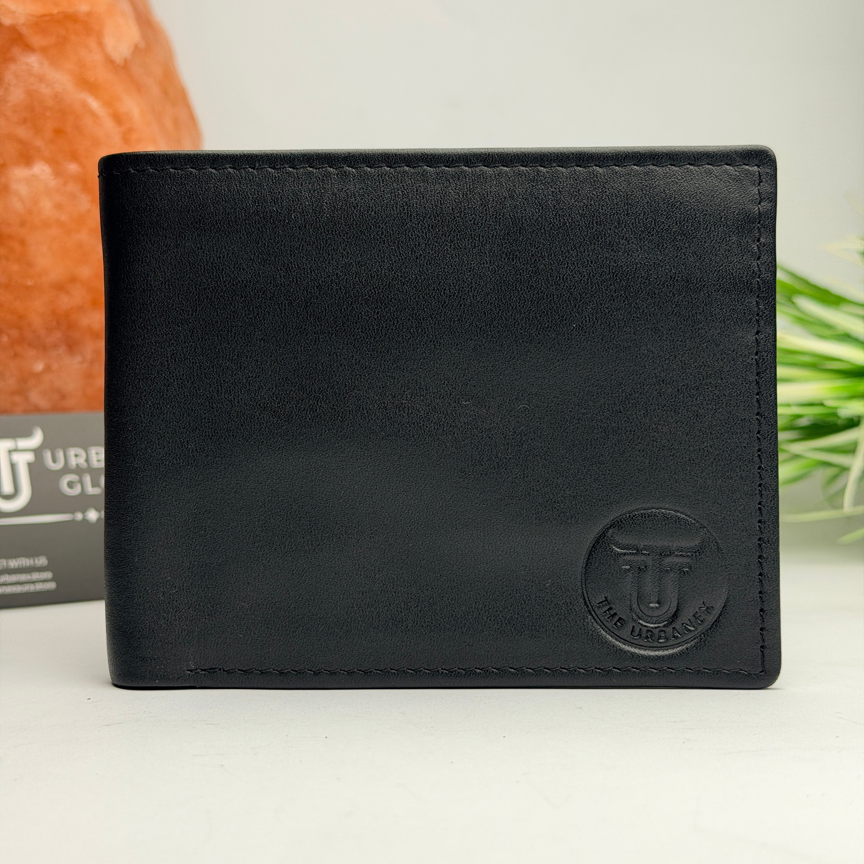 Red Edge Bifold Leather Wallet