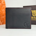 Red Edge Bifold Leather Wallet