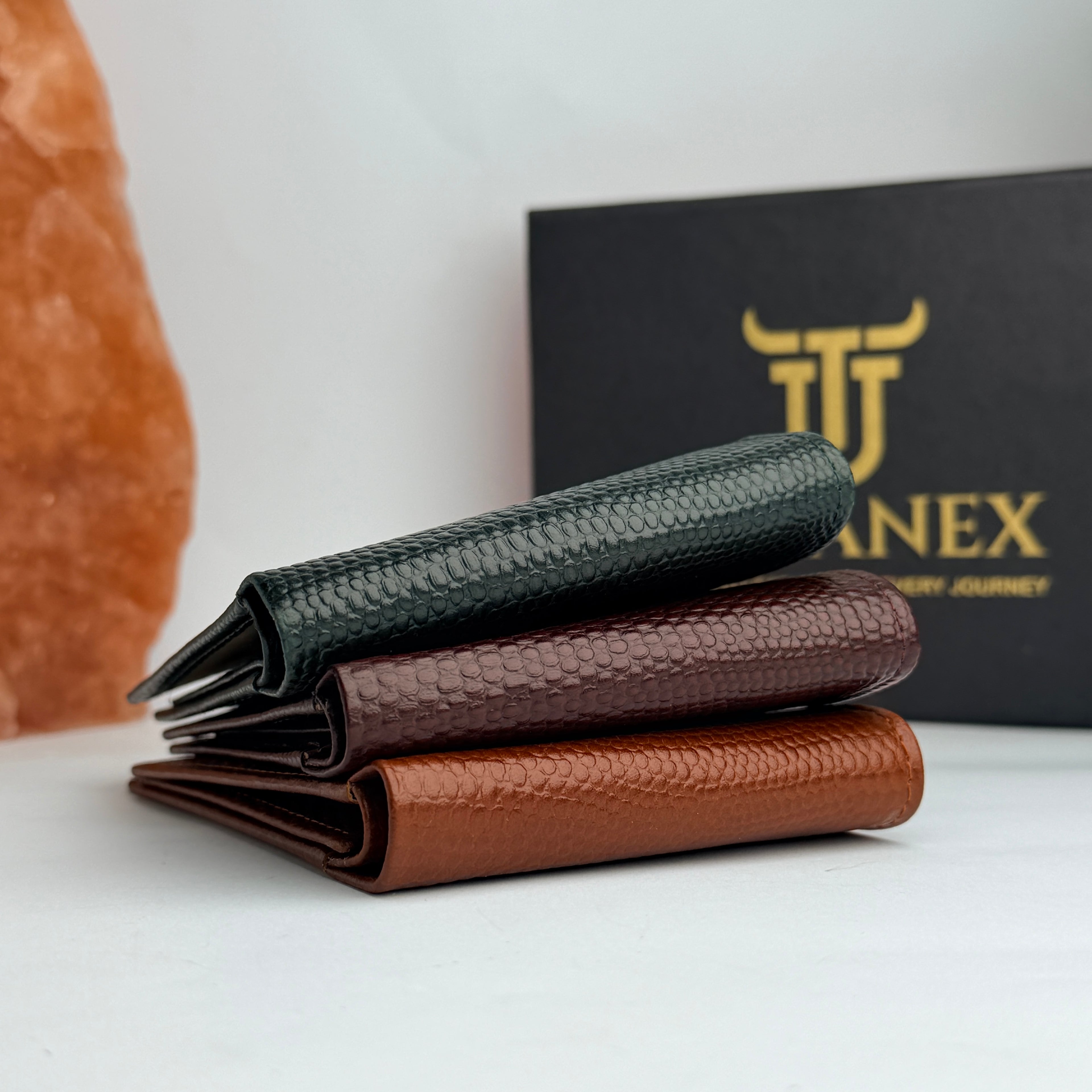 Python Luxe Leather Wallet
