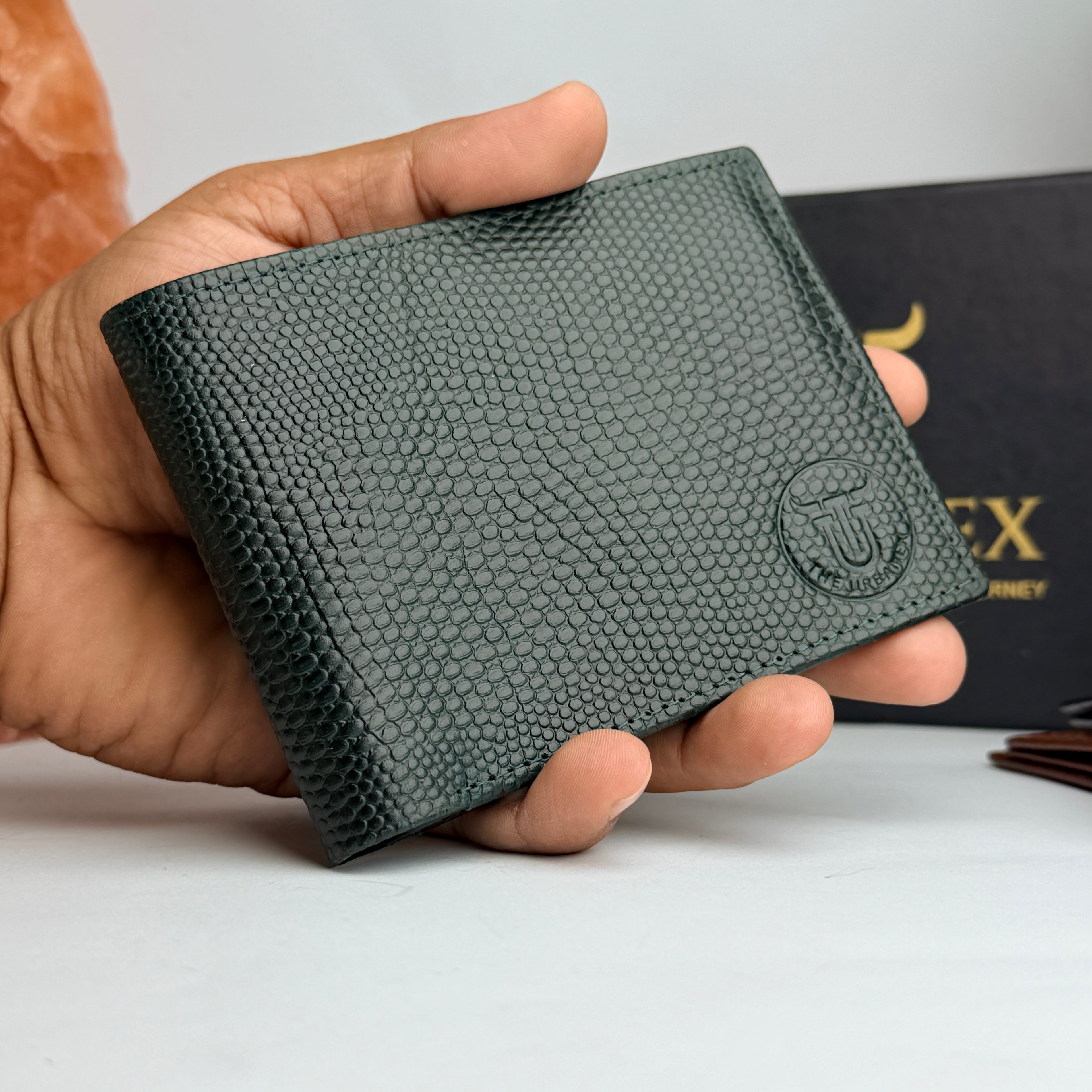 Python Luxe Leather Wallet