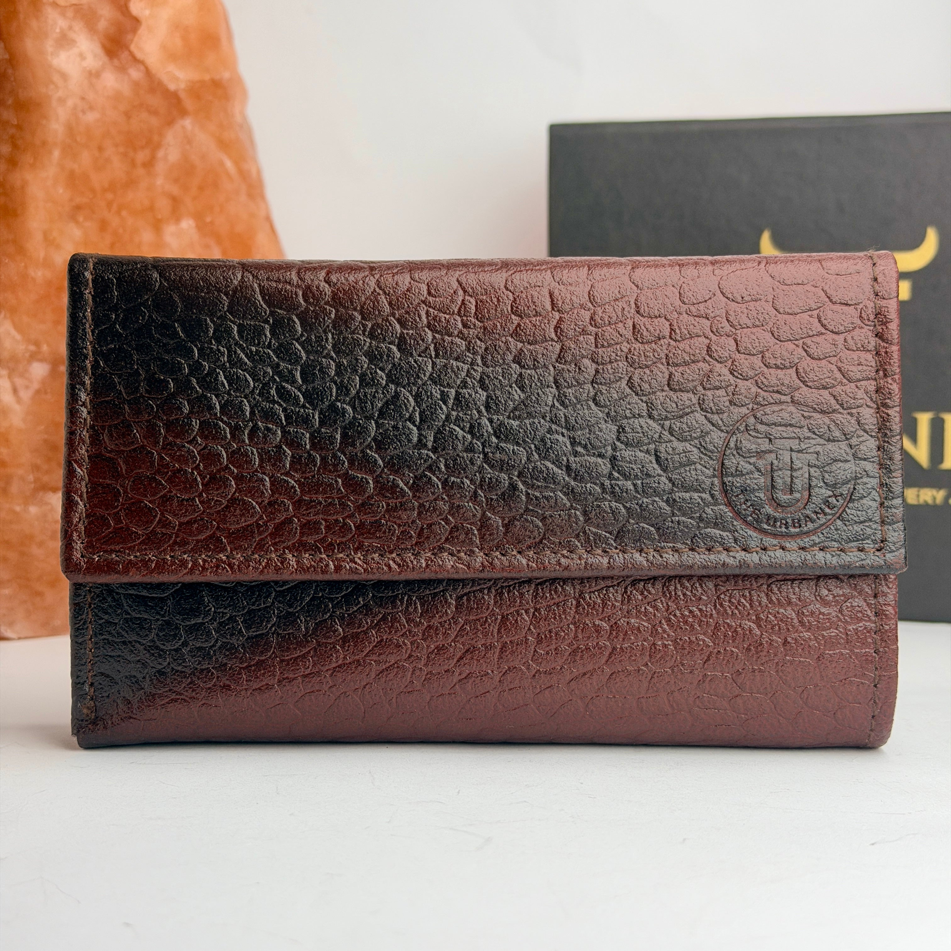 CrocElite Trifold Leather Wallet