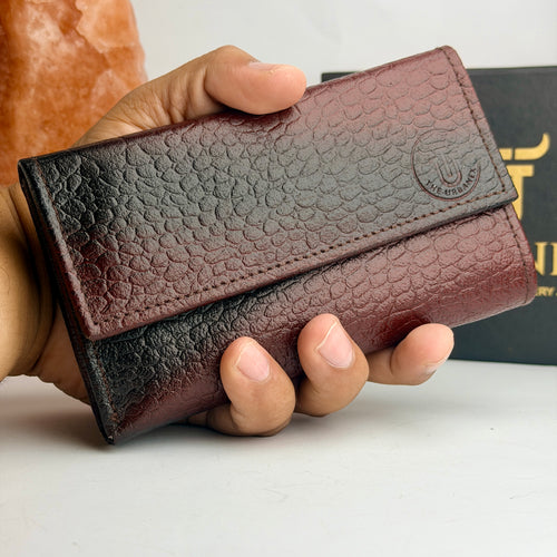 CrocElite Trifold Leather Wallet