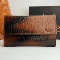 CrocElite Trifold Leather Wallet