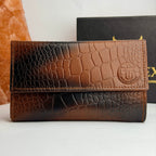 CrocElite Trifold Leather Wallet