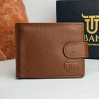 Urban Vault Button Closure Leather Wallet