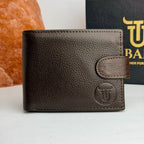 Urban Vault Button Closure Leather Wallet