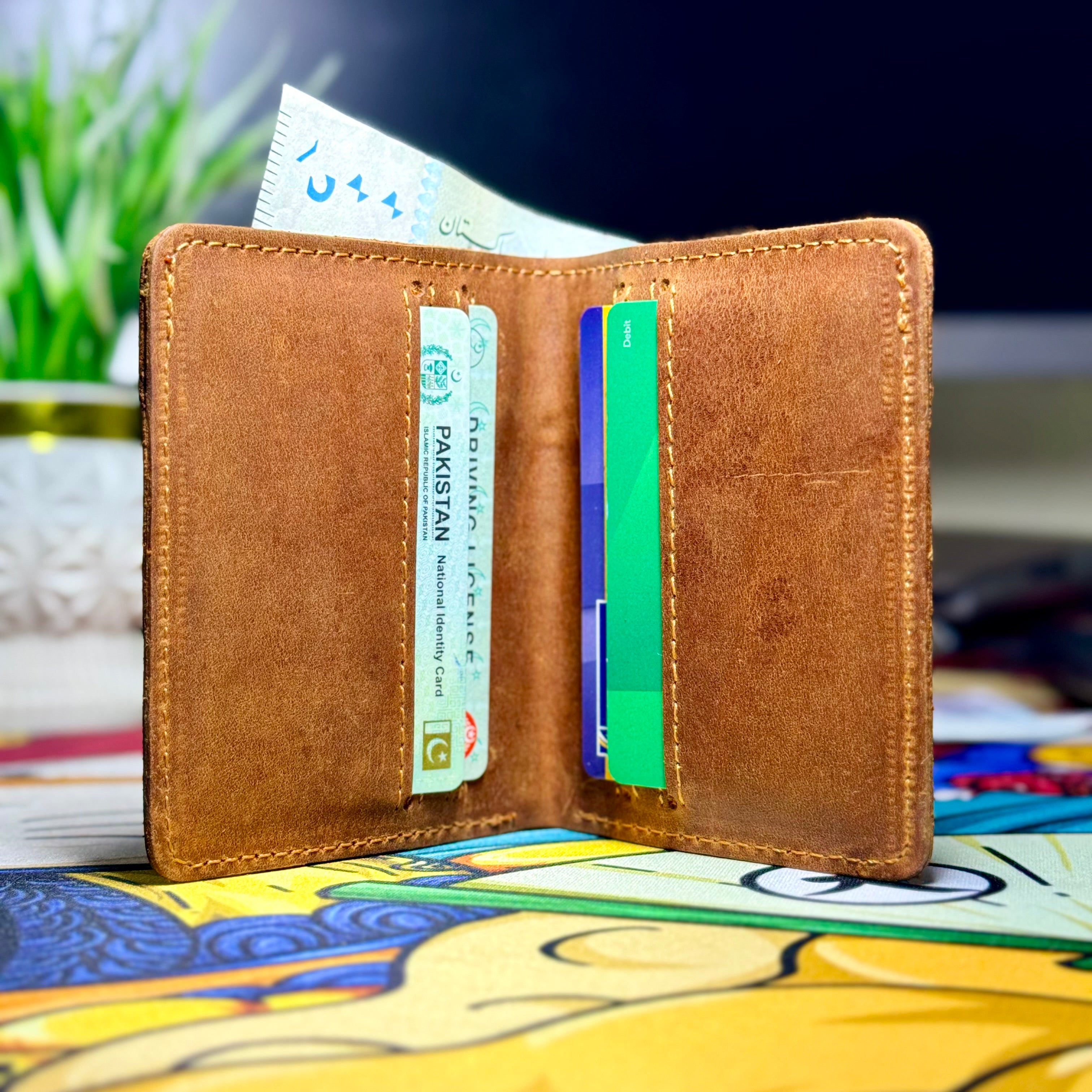 Trailmark Crazy Horse Soft Leather Card Holder Wallet