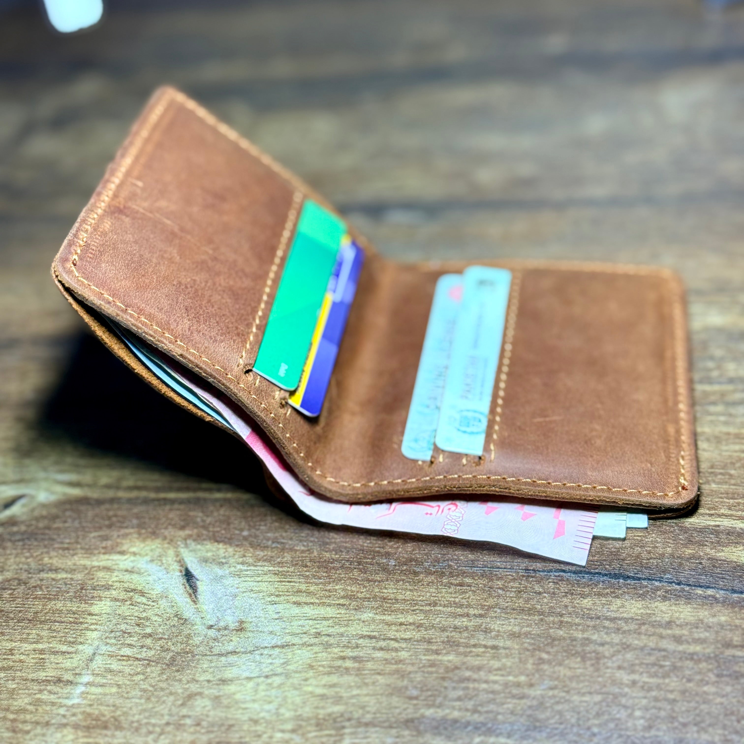 Trailmark Crazy Horse Soft Leather Card Holder Wallet