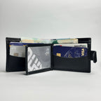 Urban Vault Cowhide Leather Button-Closure Wallet