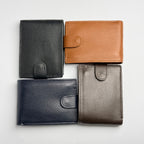 Urban Vault Cowhide Leather Button-Closure Wallet