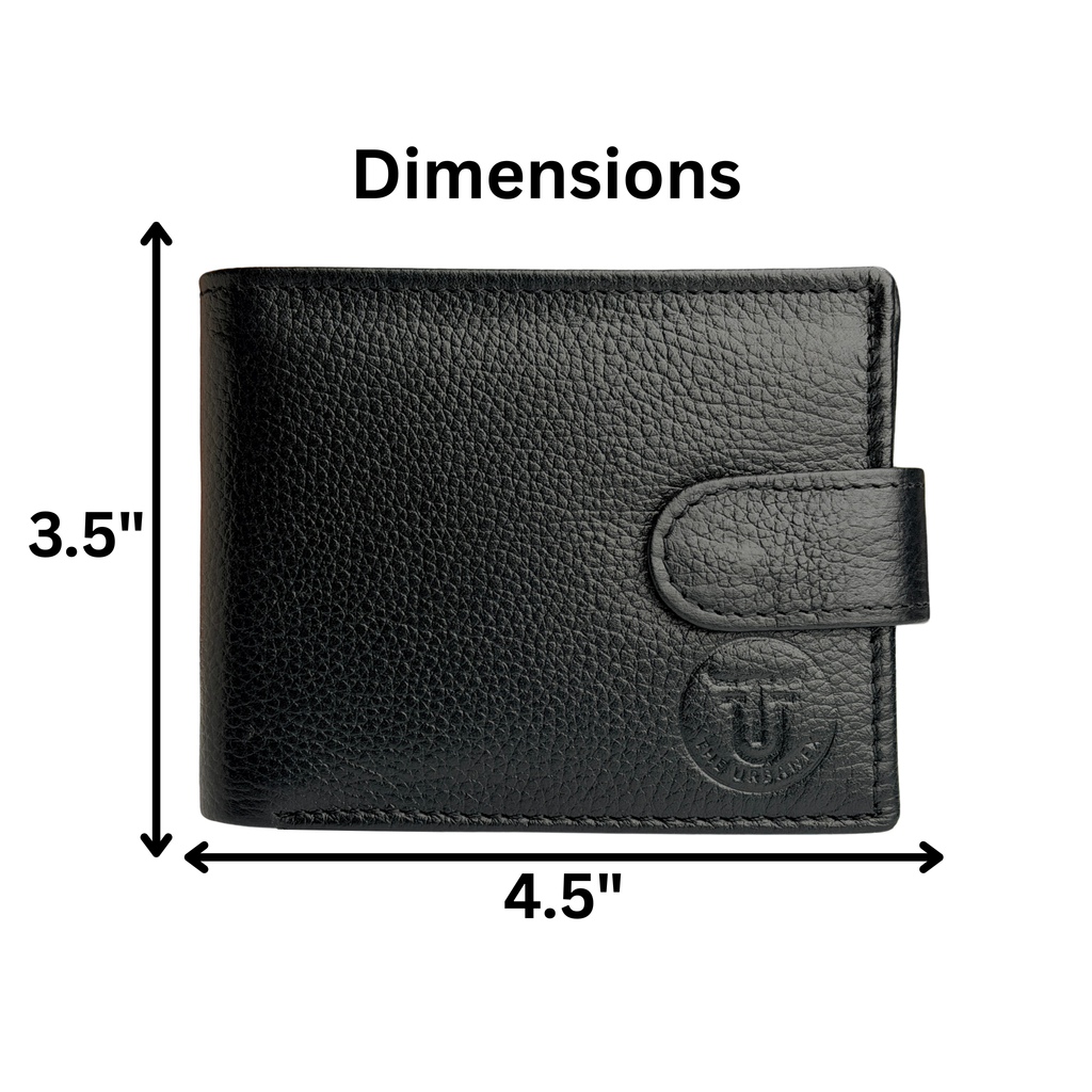 Urban Vault Button Closure Leather Wallet