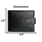 Urban Vault Button Closure Leather Wallet