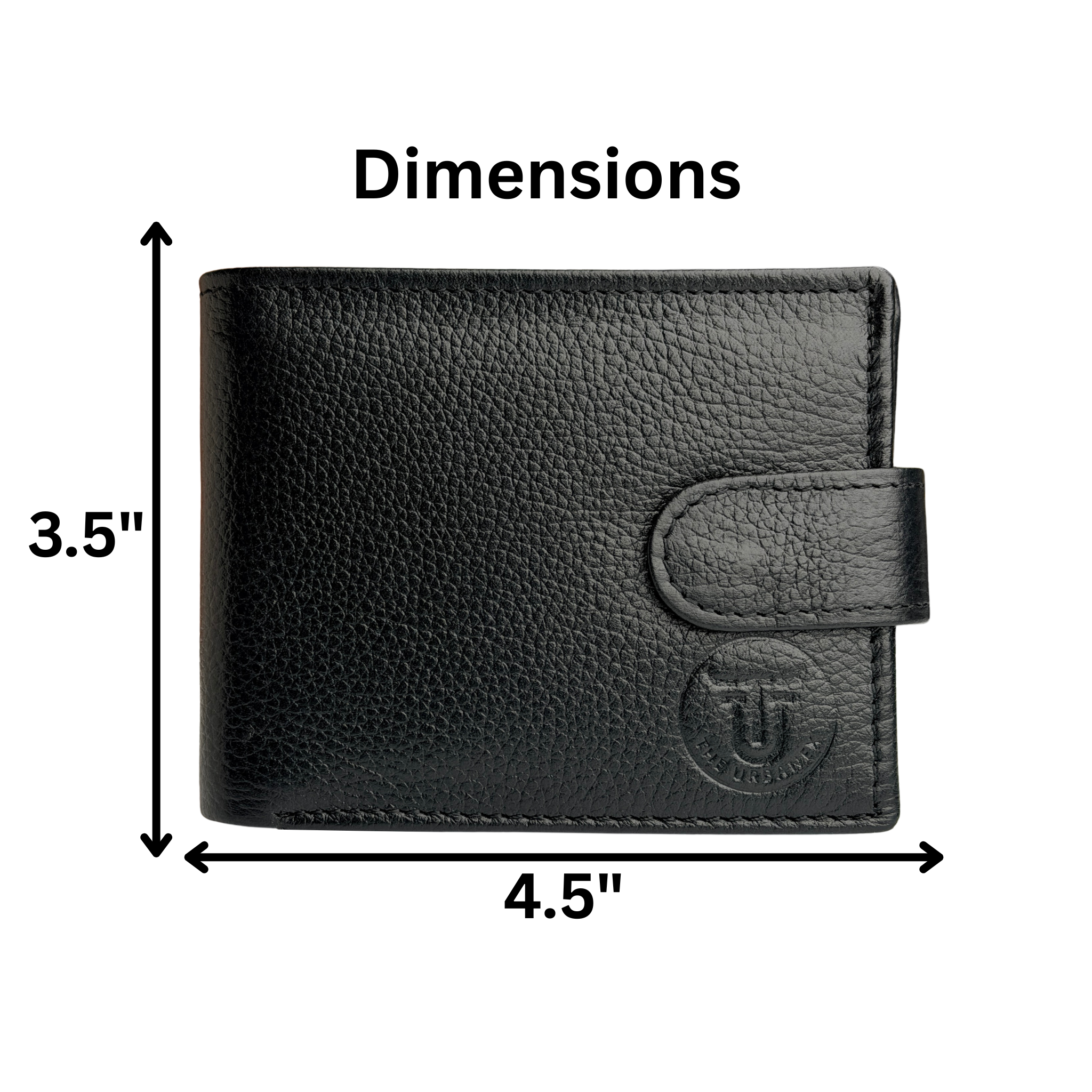 Urban Vault Button Closure Leather Wallet