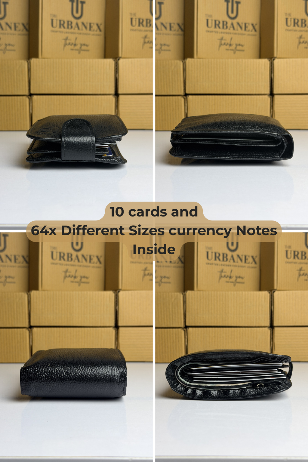 Urbanex Button Closure Leather Wallet