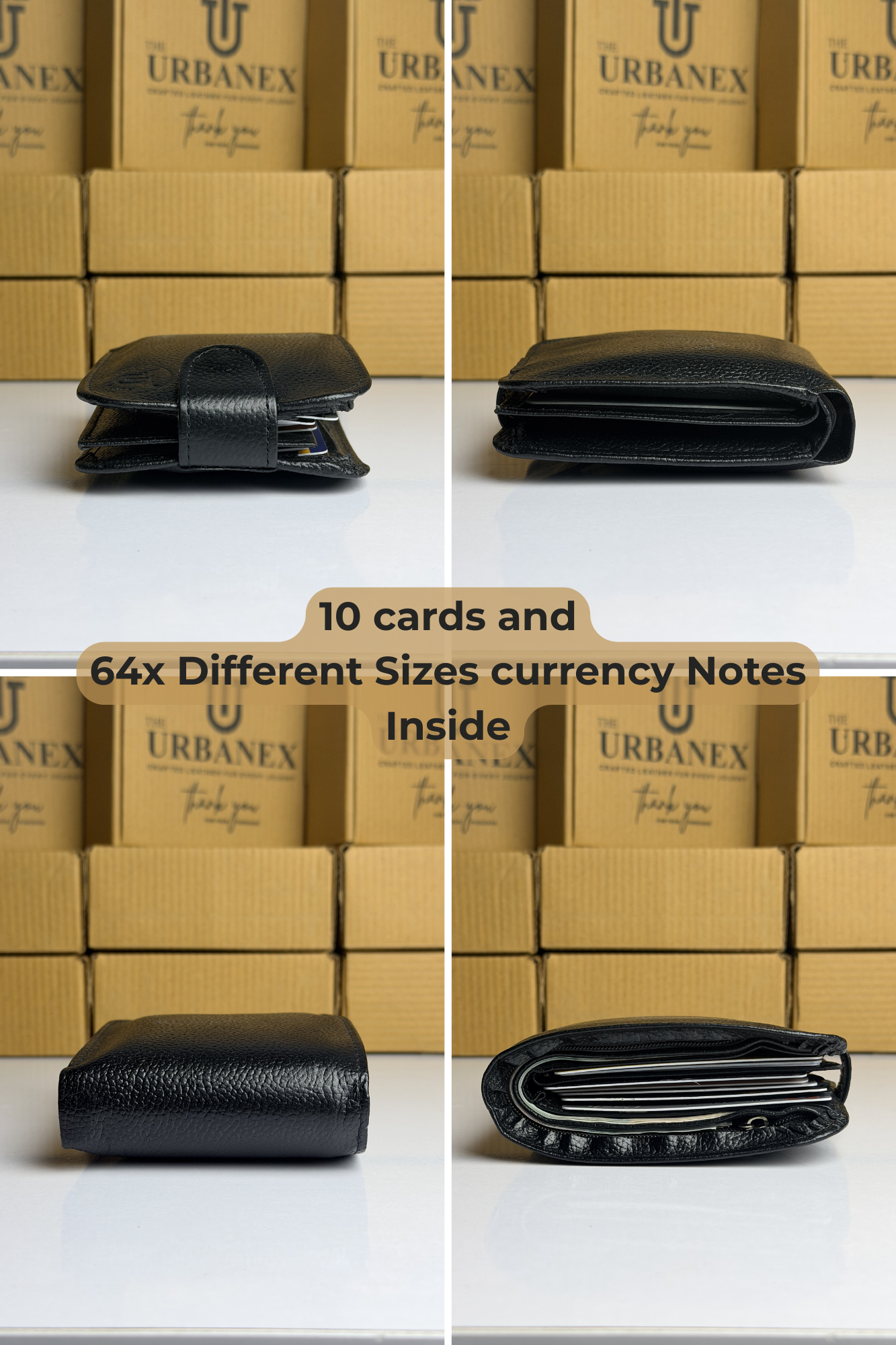 Urbanex Button Closure Leather Wallet