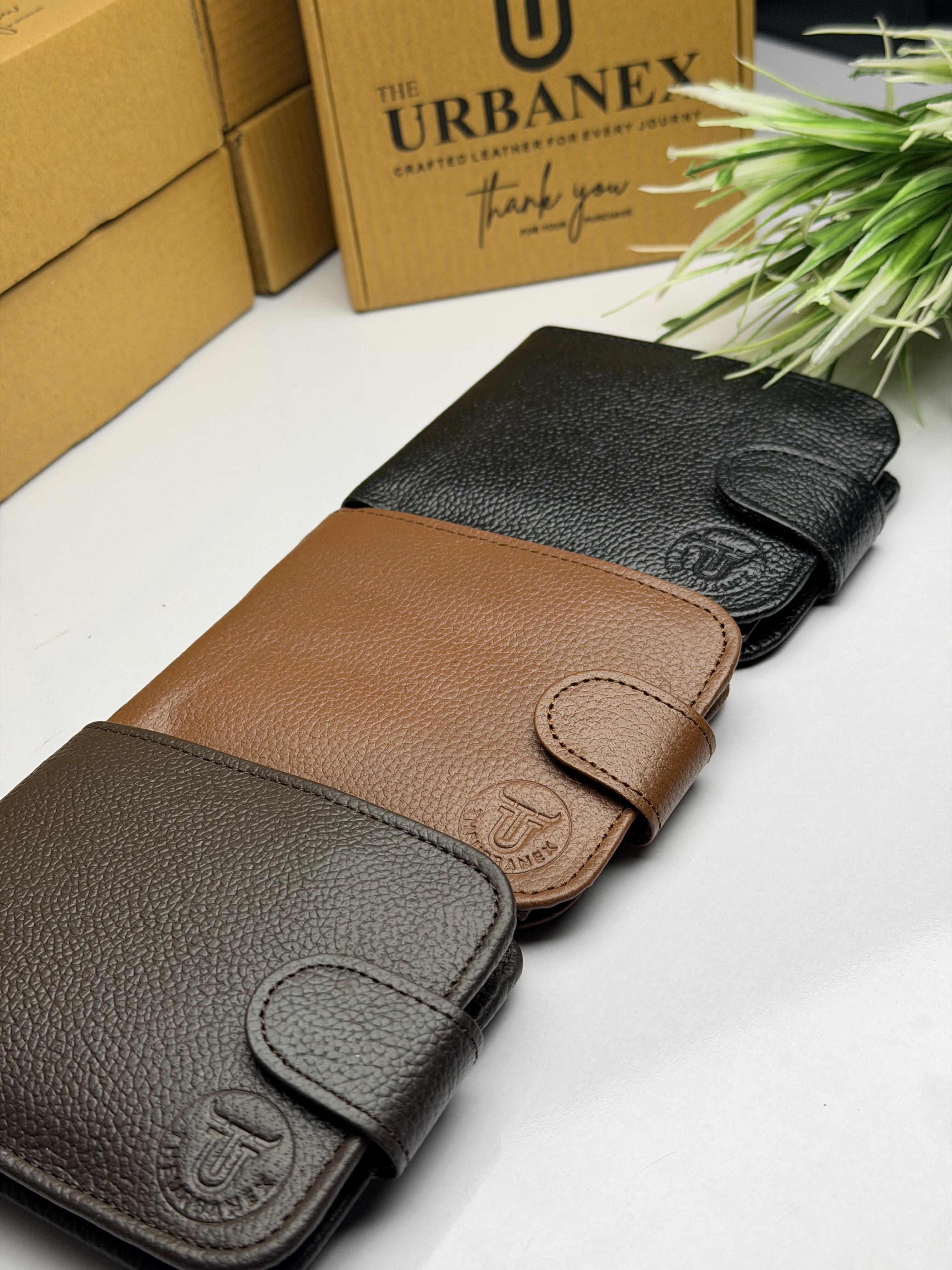 Urbanex Button Closure Leather Wallet