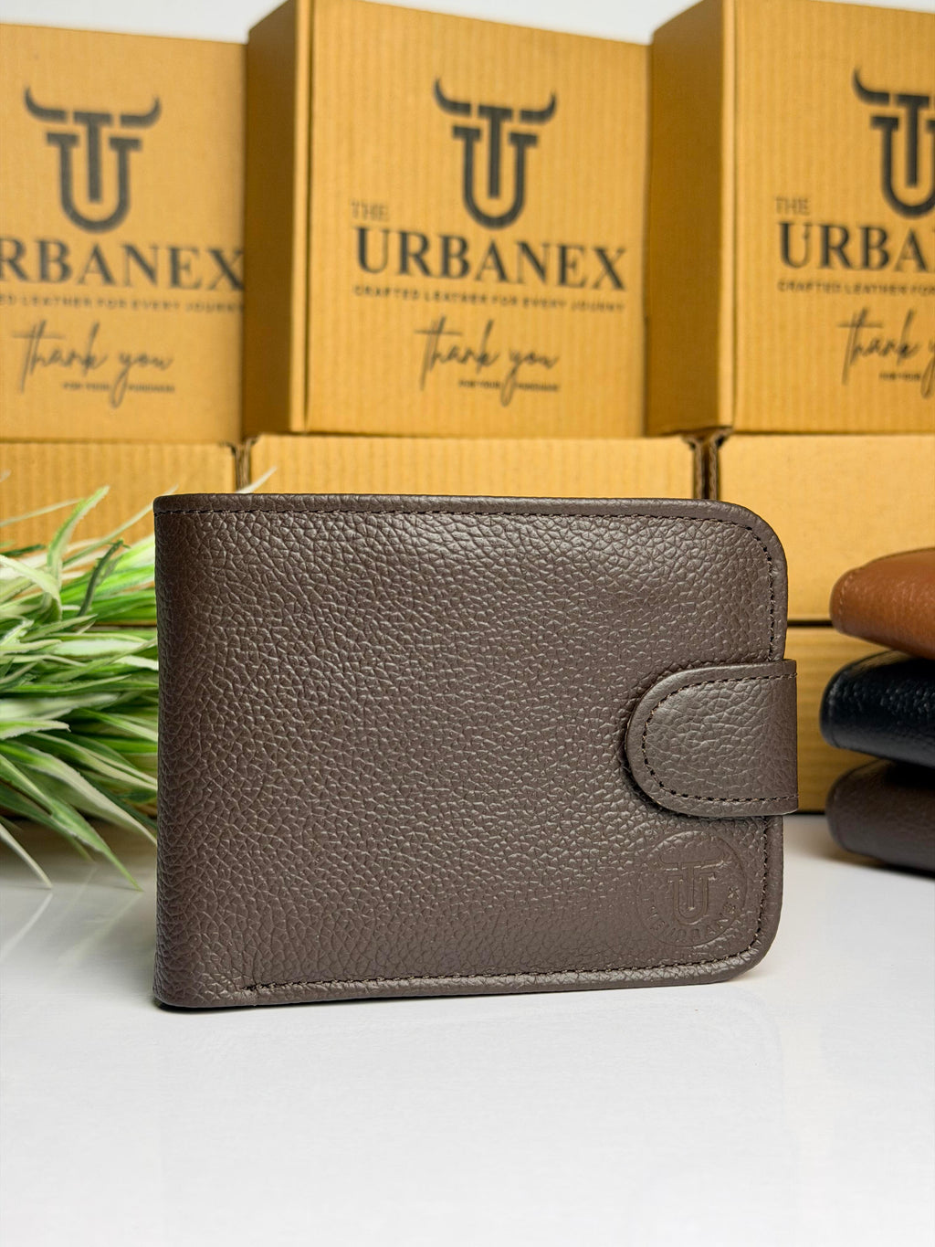 Urbanex Button Closure Leather Wallet