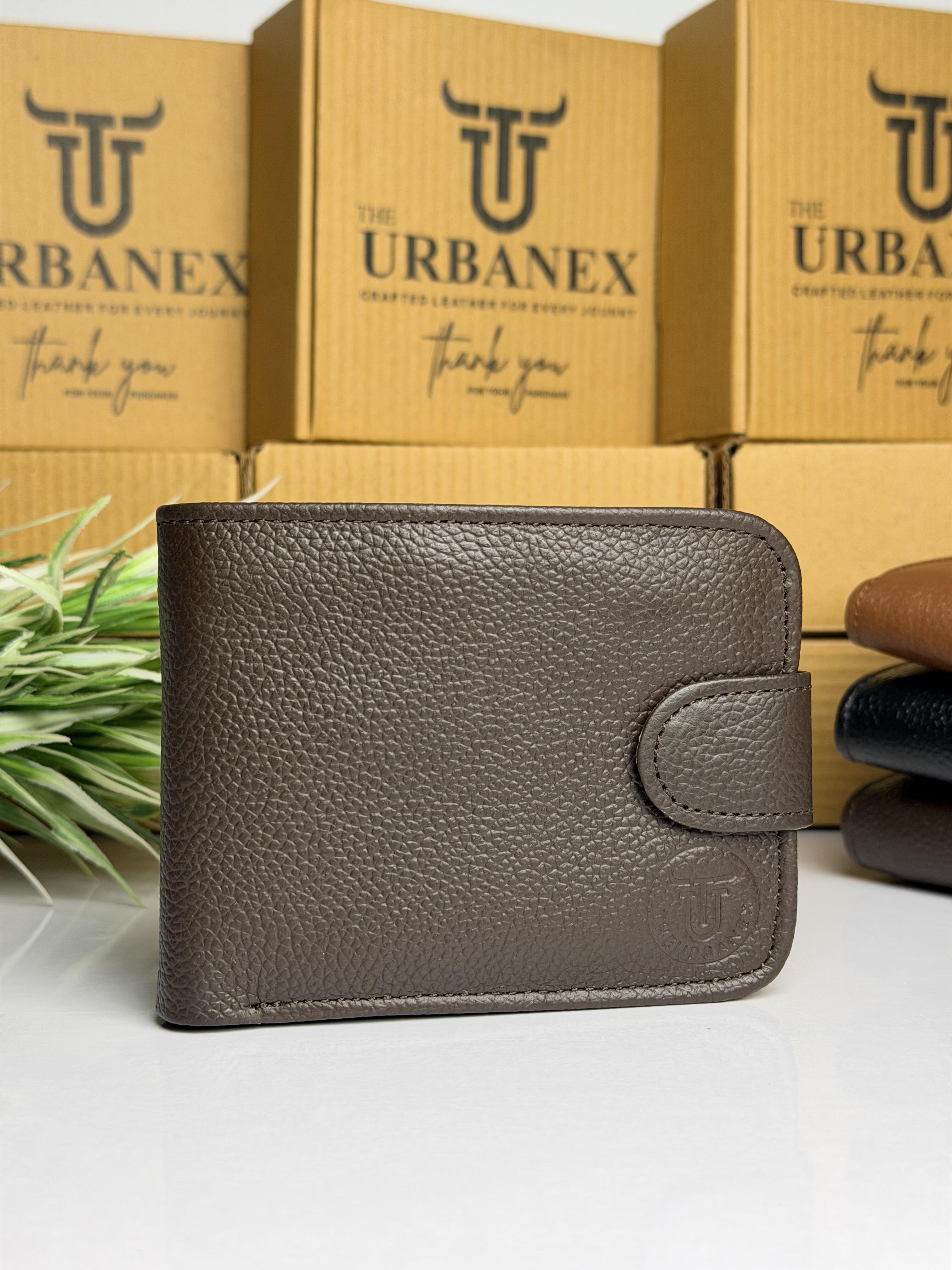 Urbanex Button Closure Leather Wallet