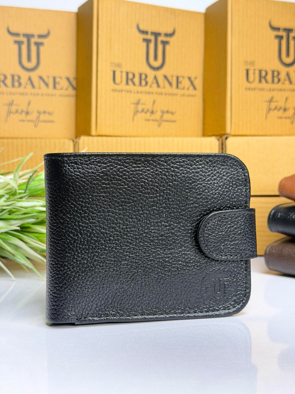 Urbanex Button Closure Leather Wallet