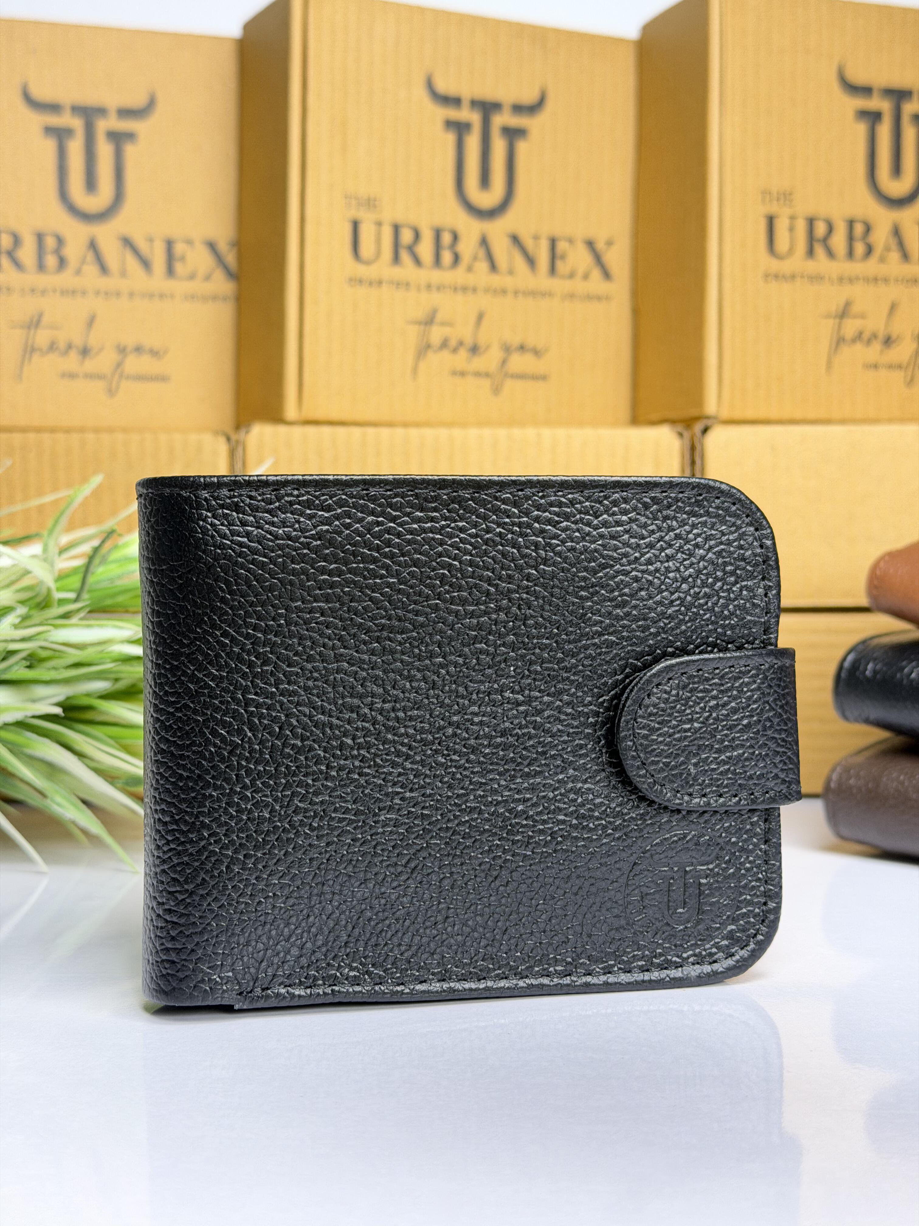 Urbanex Button Closure Leather Wallet
