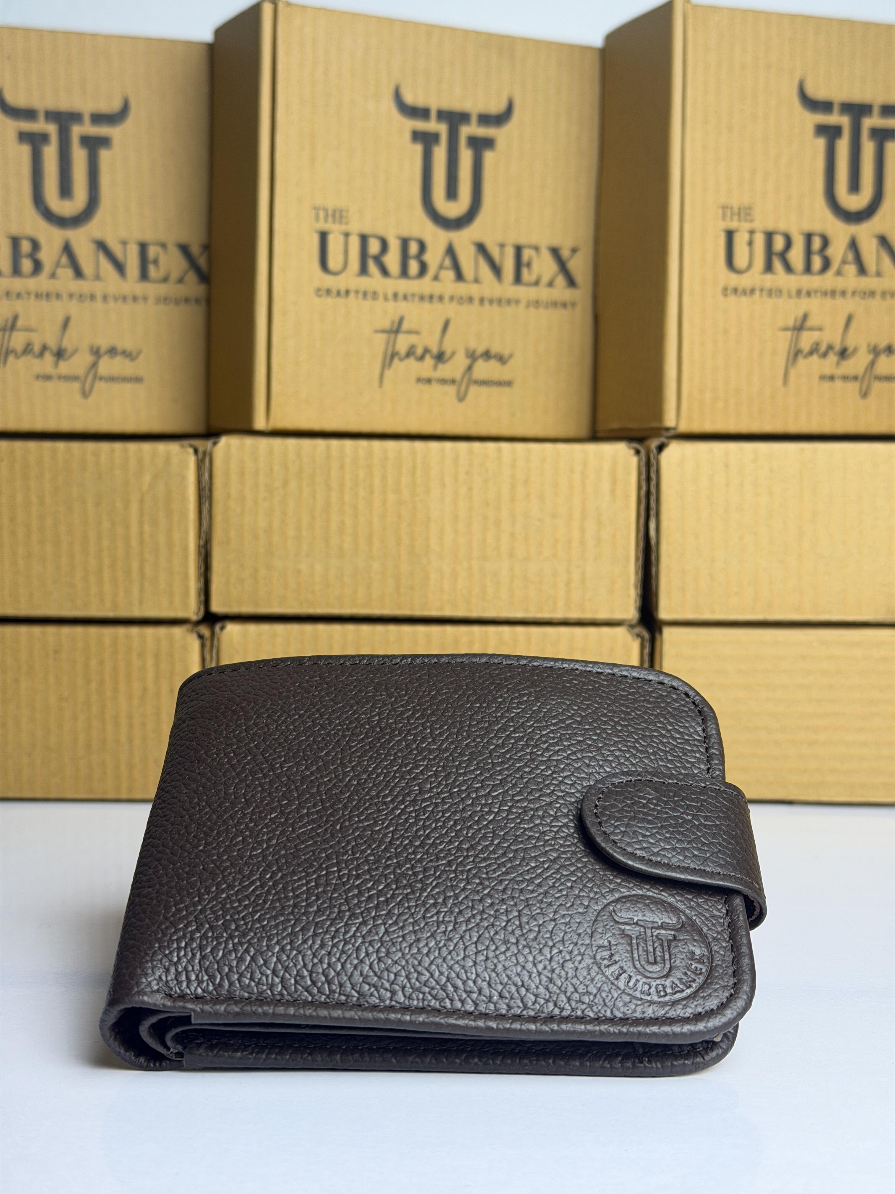 Urbanex Button Closure Leather Wallet
