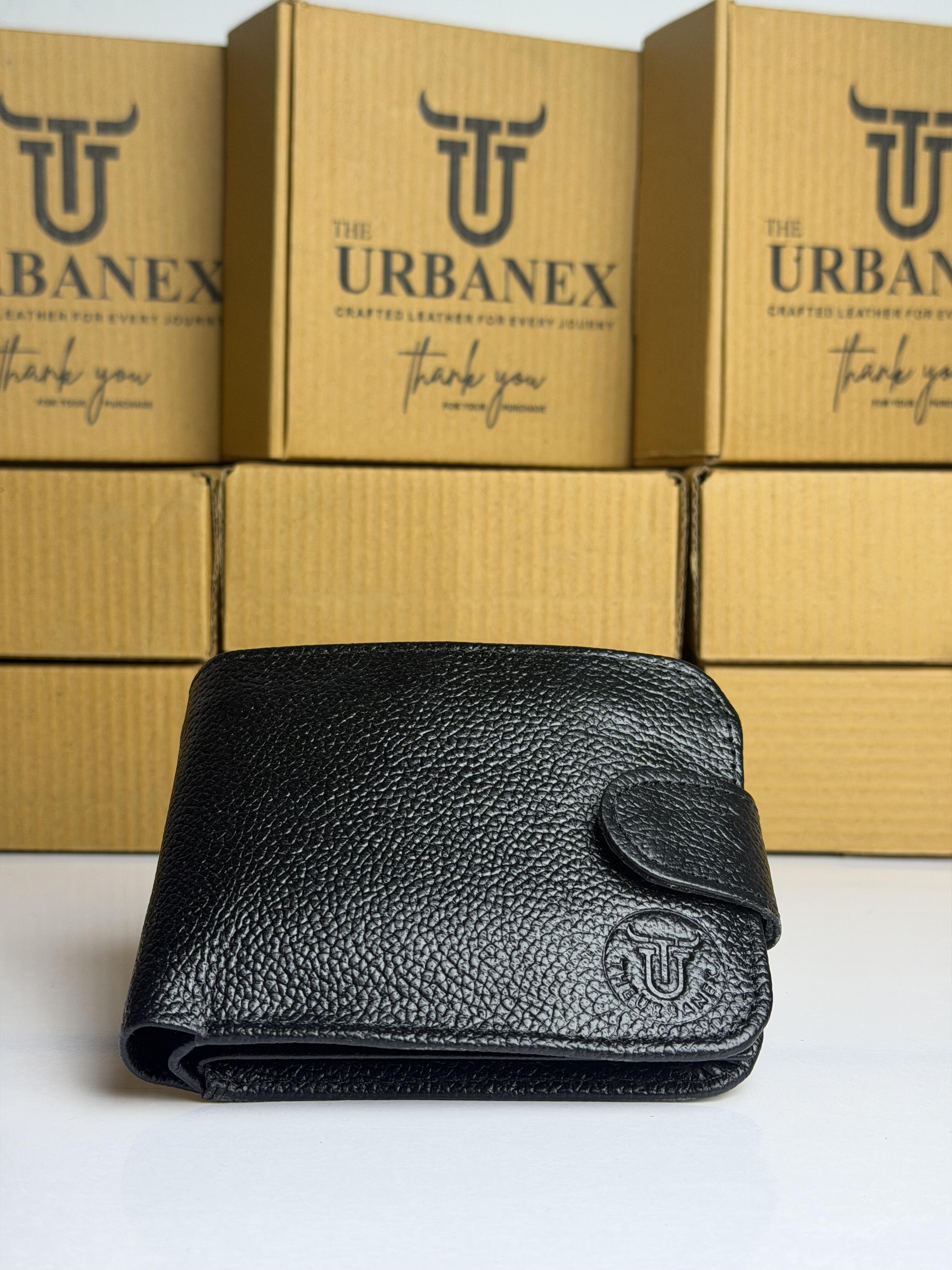 Urbanex Button Closure Leather Wallet