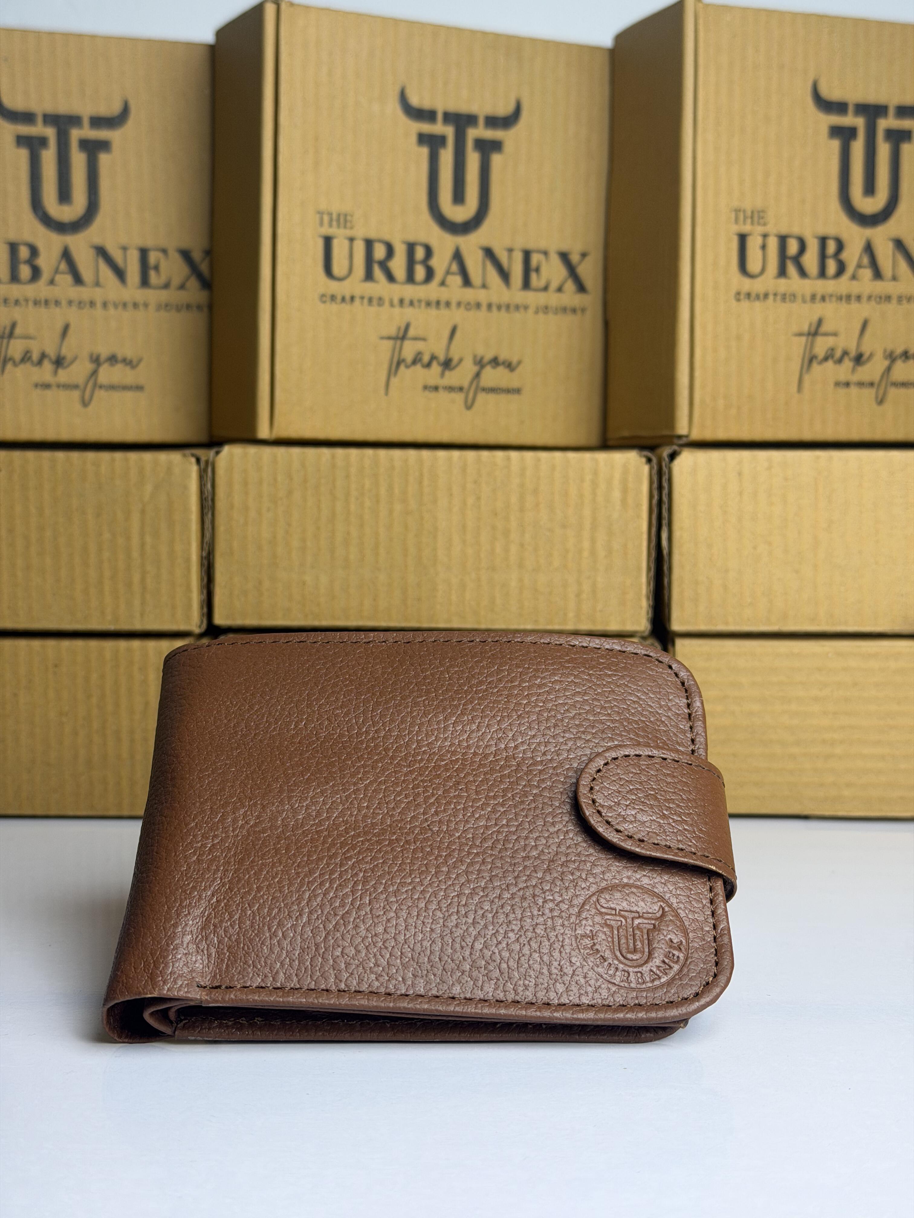 Urbanex Button Closure Leather Wallet
