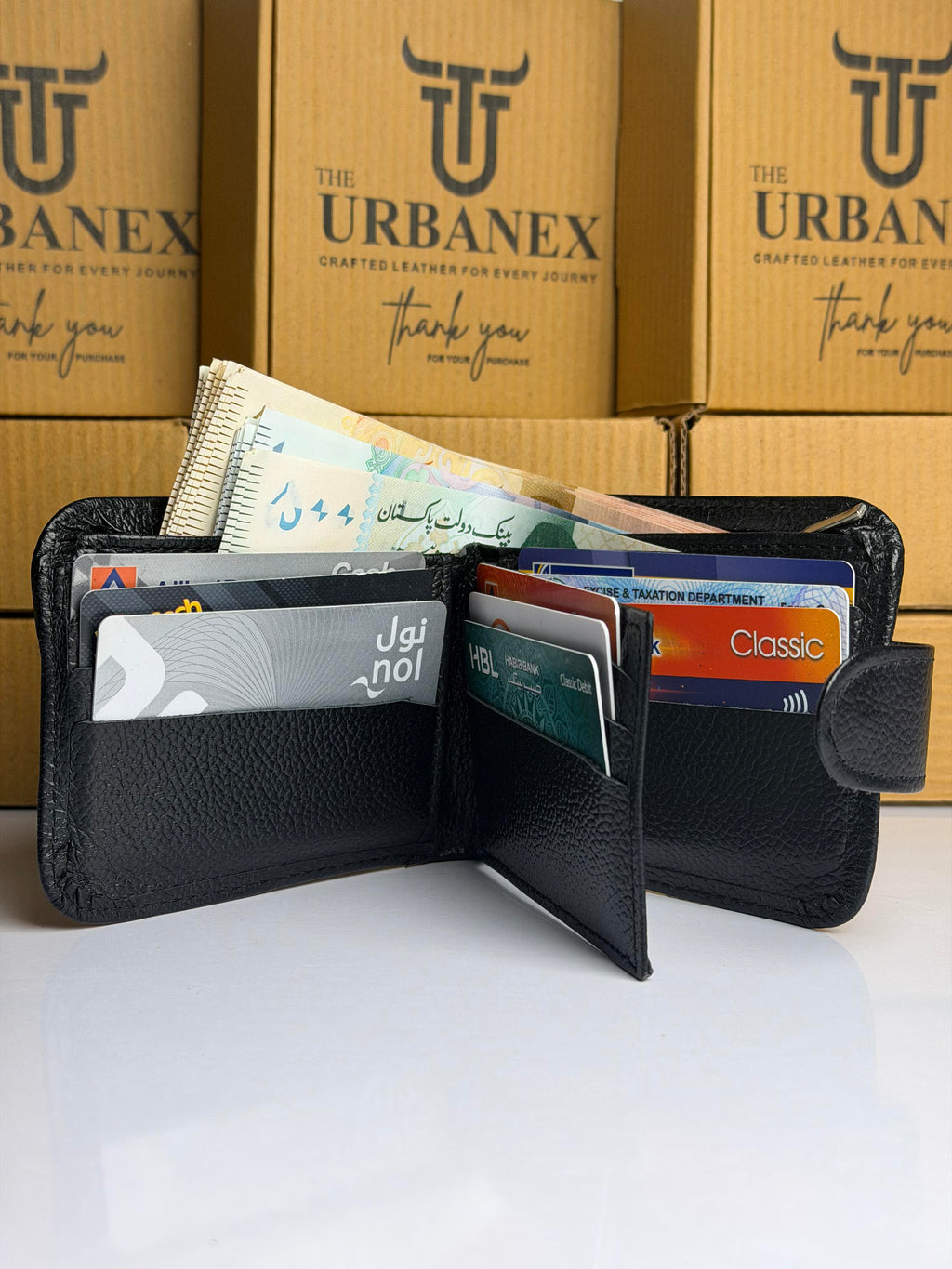 Urbanex Button Closure Leather Wallet