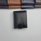 Urban Vault Cowhide Leather Button-Closure Wallet
