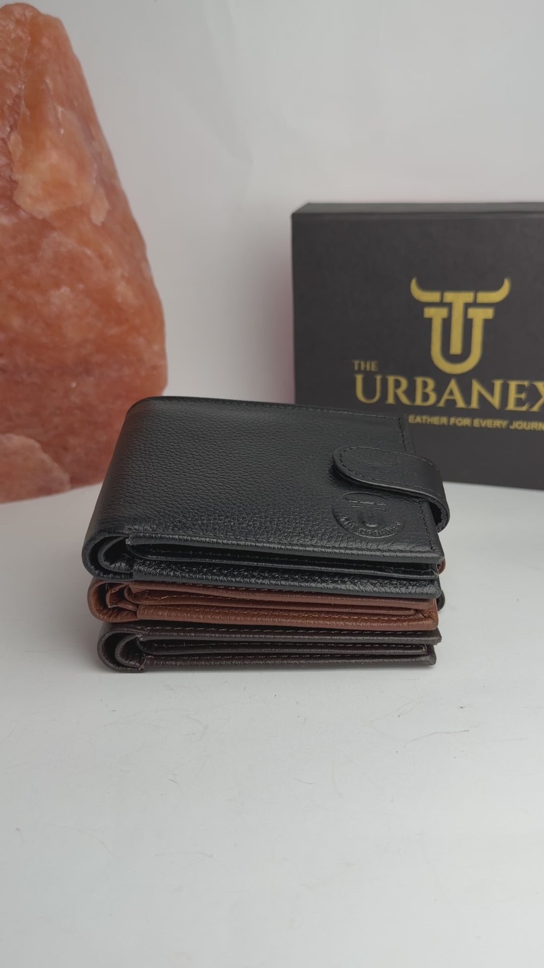 Urban Vault Button Closure Leather Wallet