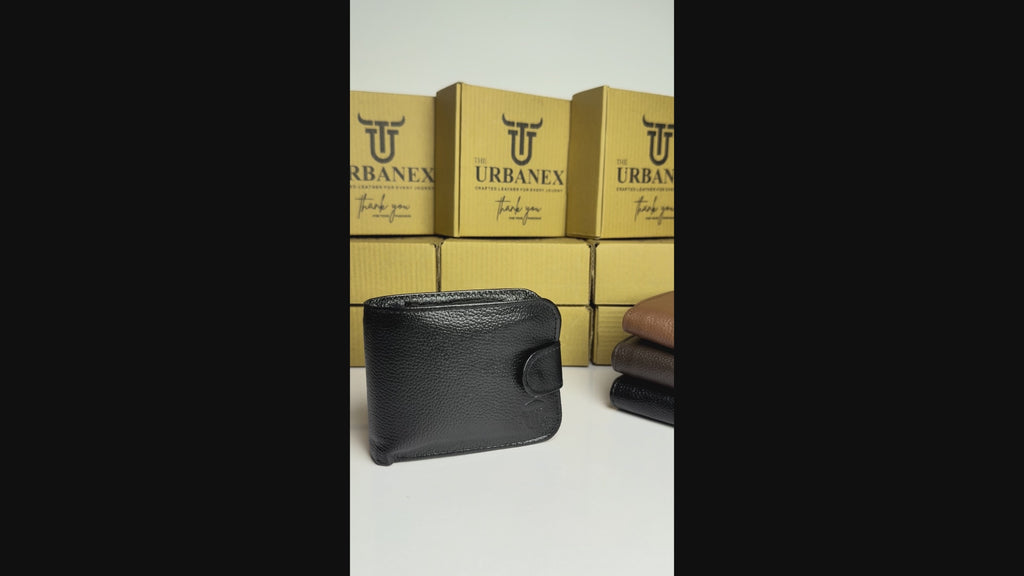 Urbanex Button Closure Leather Wallet