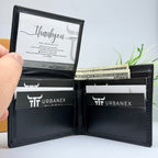 Slim Leather Credit Card Holder – Compact Bifold Wallet for Daily Use